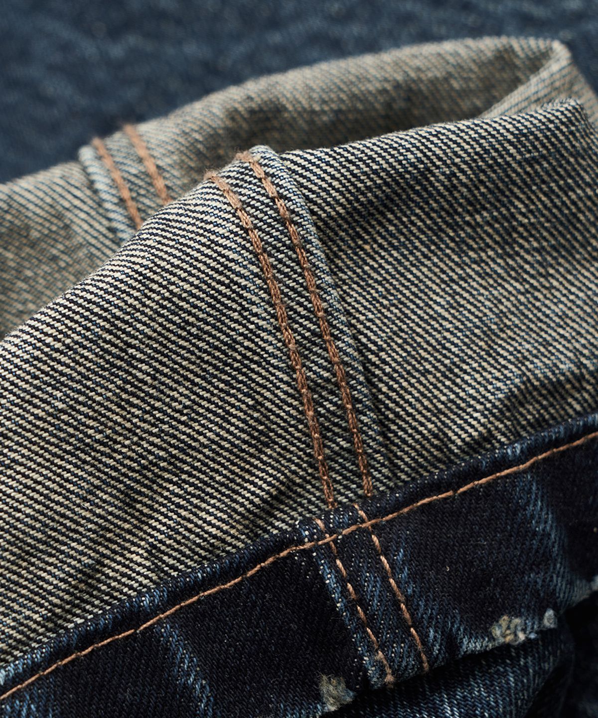 미드업데이트(MIDUPDATE) Dark Washing work Denim Pants_Navy