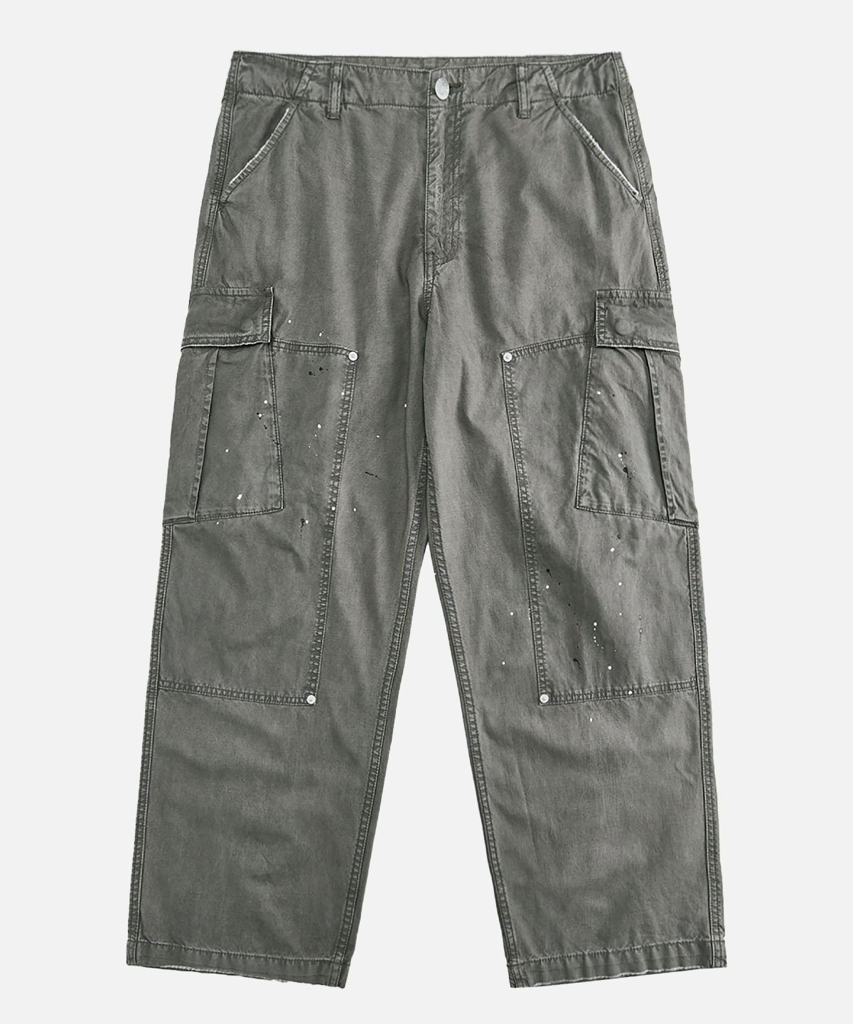 미드업데이트(MIDUPDATE) Vintage Washed Paint Cargo Pants_2color