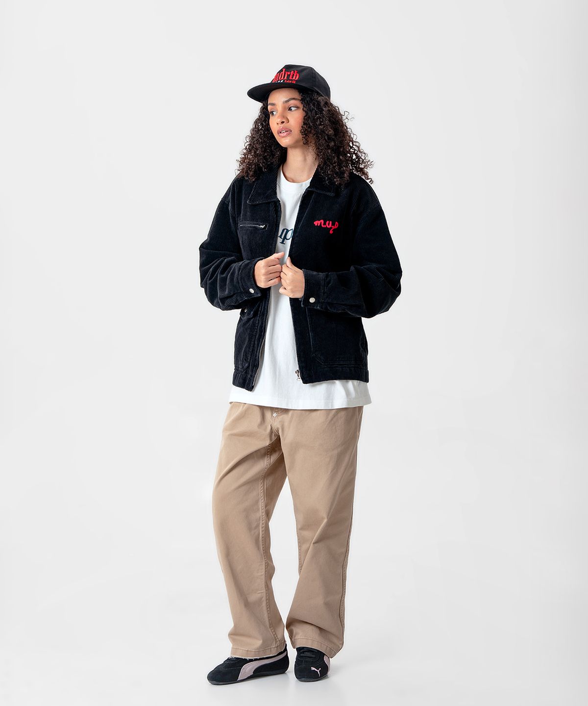 미드업데이트(MIDUPDATE) Straight Cotton Pants_Beige