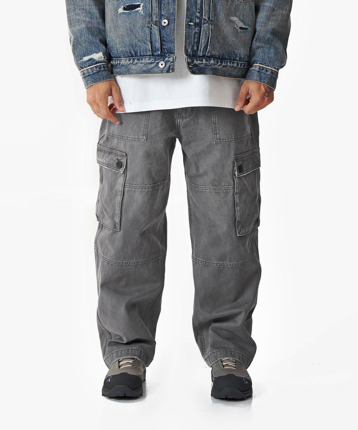 미드업데이트(MIDUPDATE) Utility Pocket Cargo Pants_2color