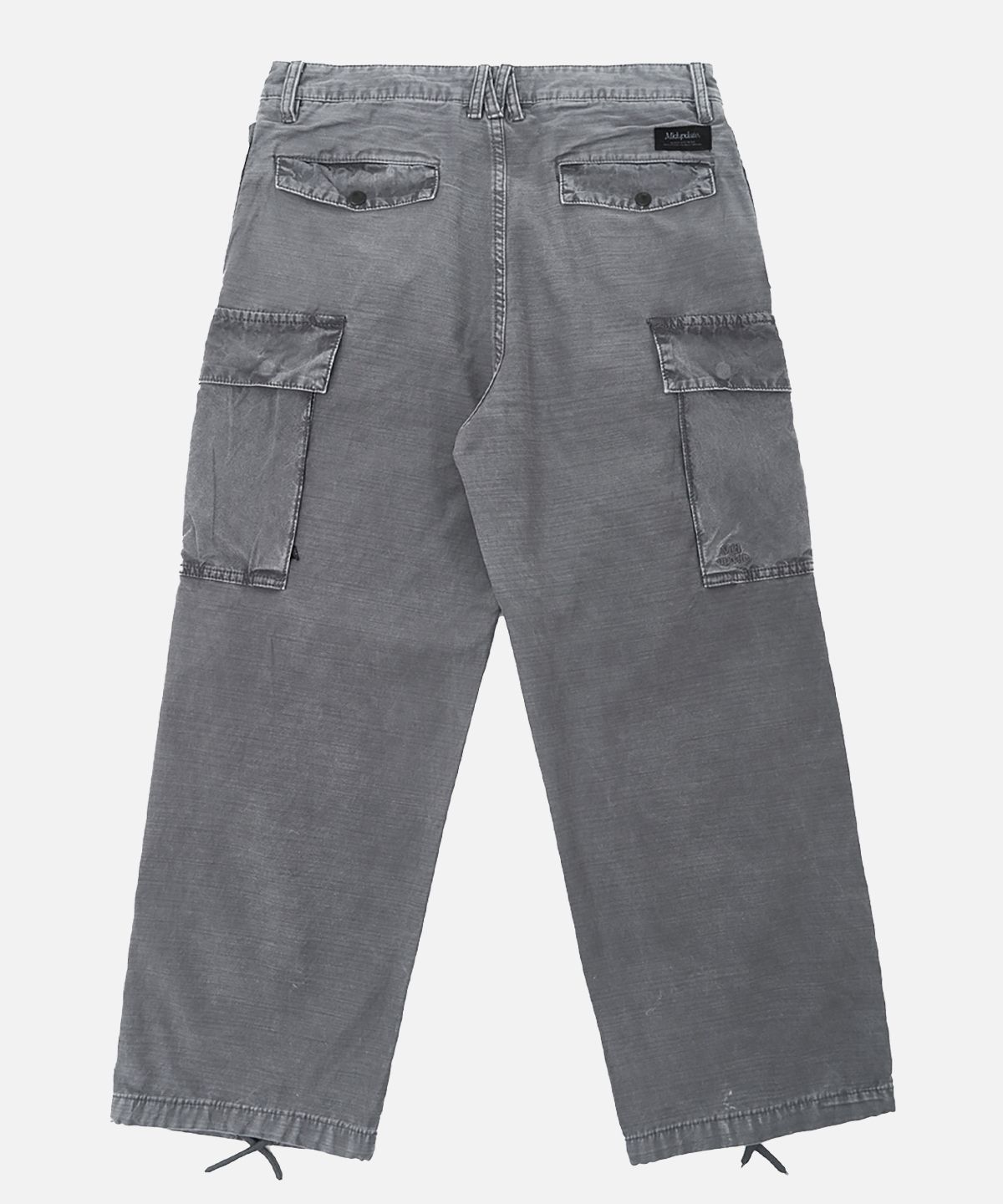 미드업데이트(MIDUPDATE) Vintage Drawcord Cargo Pants_Gray