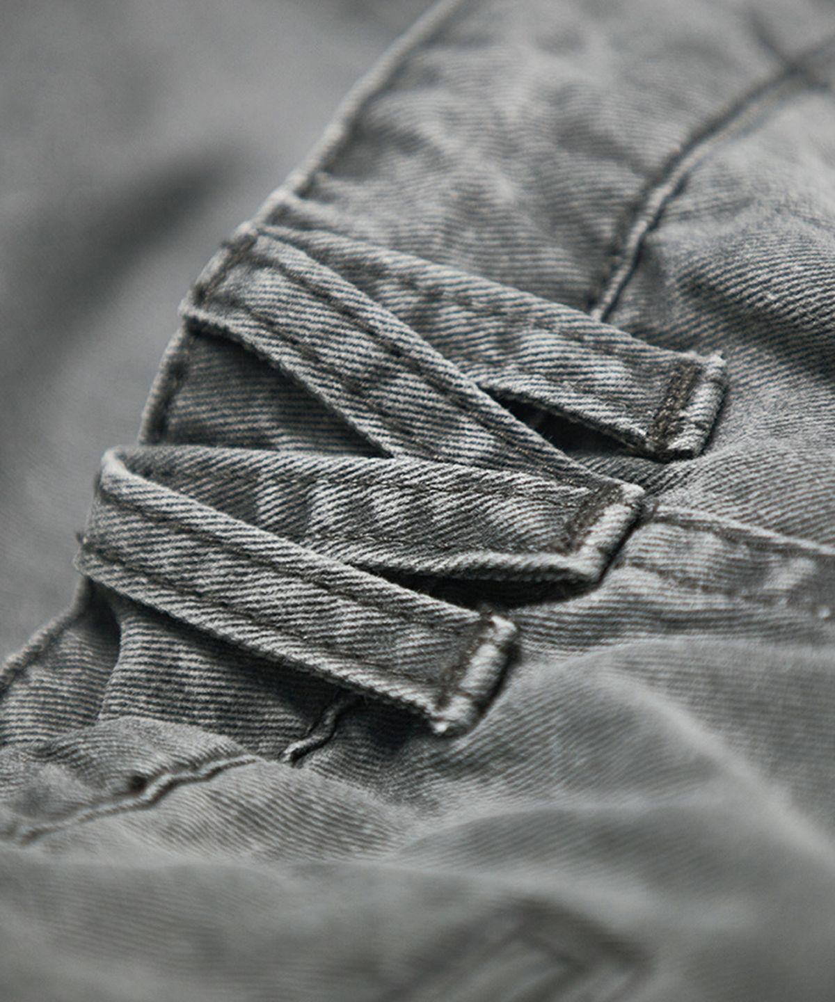 미드업데이트(MIDUPDATE) Vintage Pleated Wide Pants_Gray