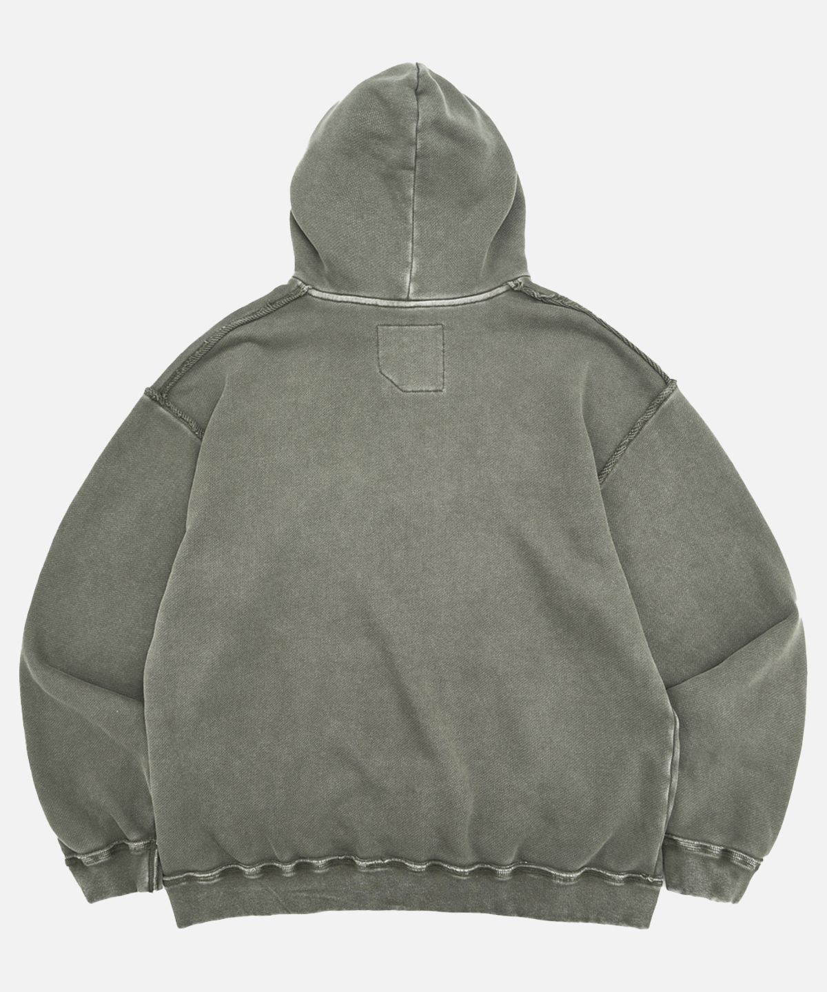 미드업데이트(MIDUPDATE) Garment Dye Essential Logo Hoodie_2color