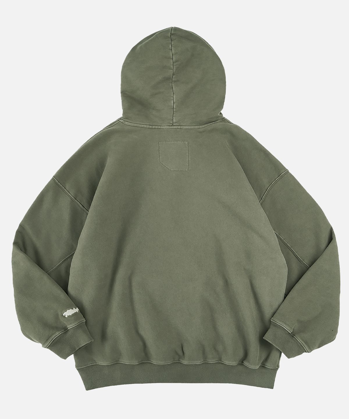 미드업데이트(MIDUPDATE) Garment Dye Logo Hoodie_2color