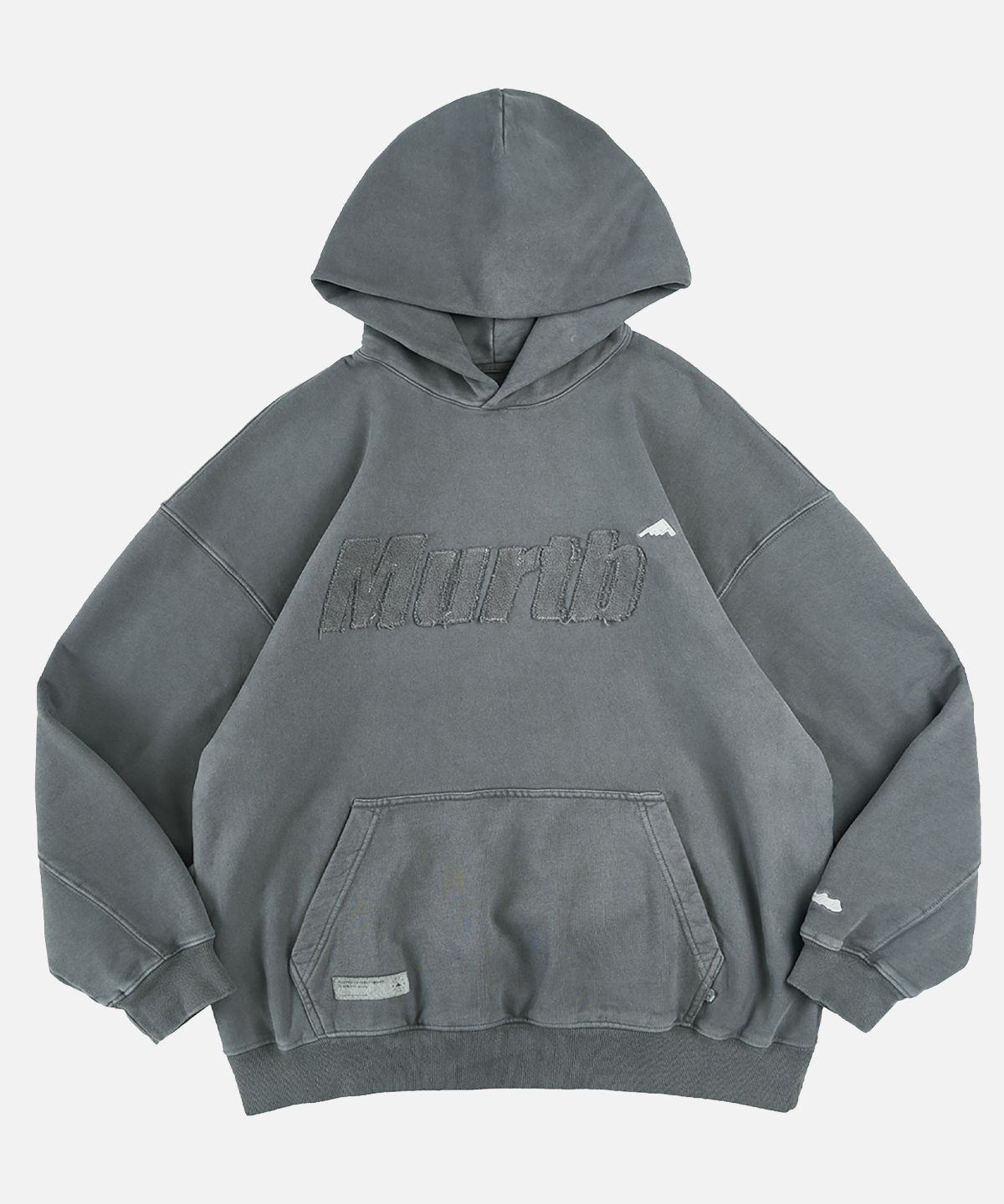 미드업데이트(MIDUPDATE) Garment Dye Logo Hoodie_2color