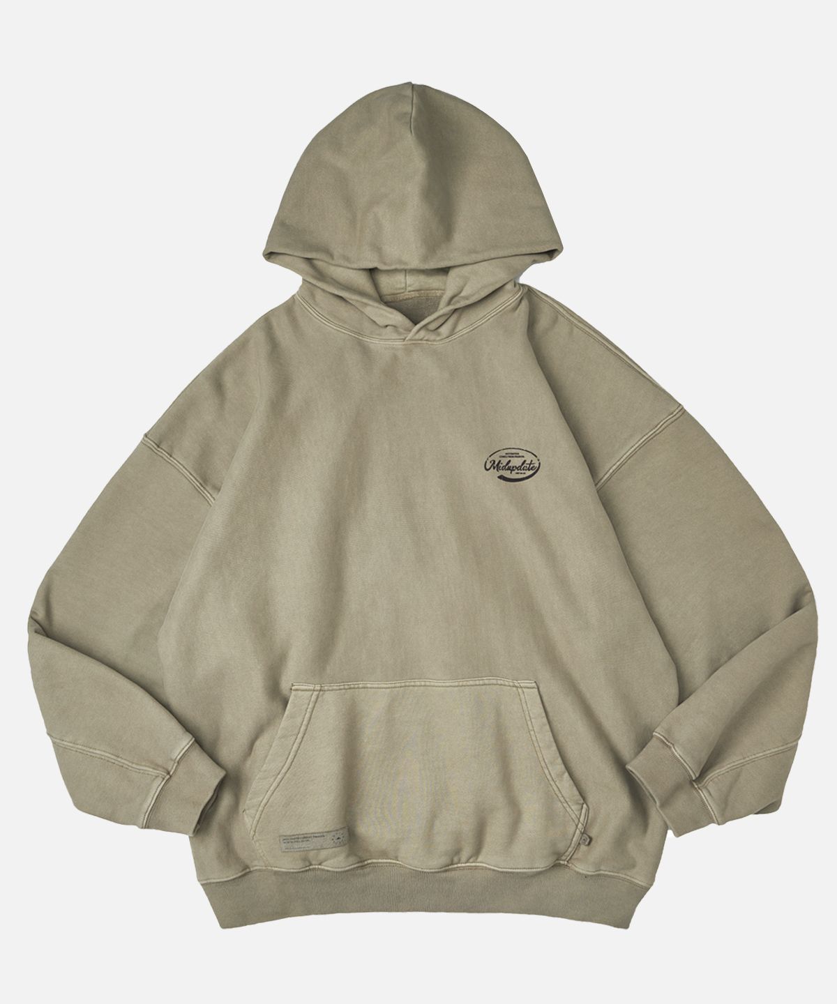 미드업데이트(MIDUPDATE) Vintage Graphic Logo Hoodie_2color