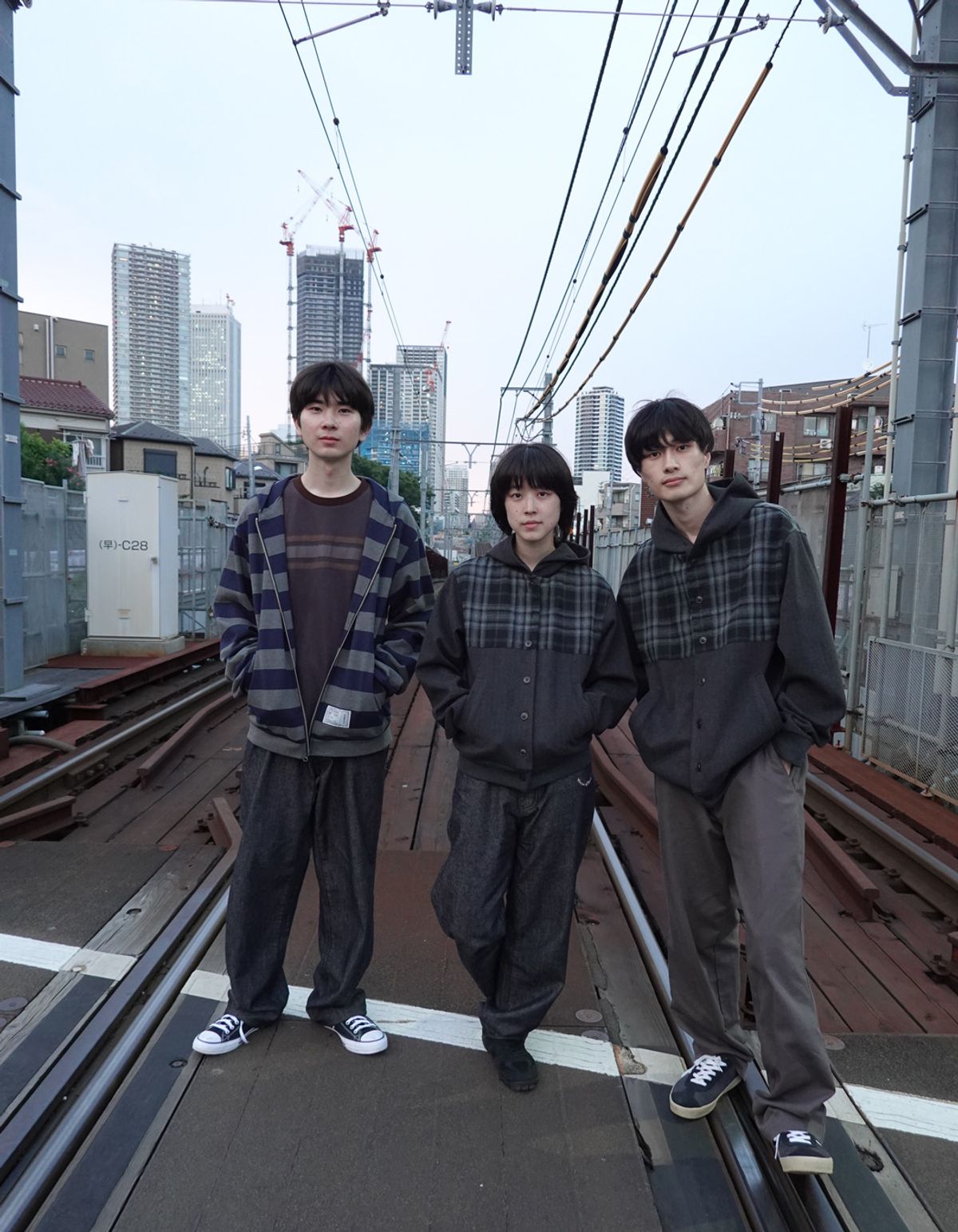 사로스(saros) saros check jacket - Charcoal(1)