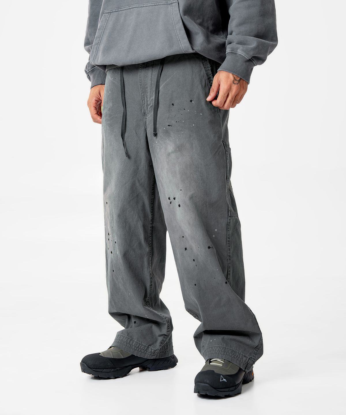 미드업데이트(MIDUPDATE) Vintage Dye Work Pants_2color