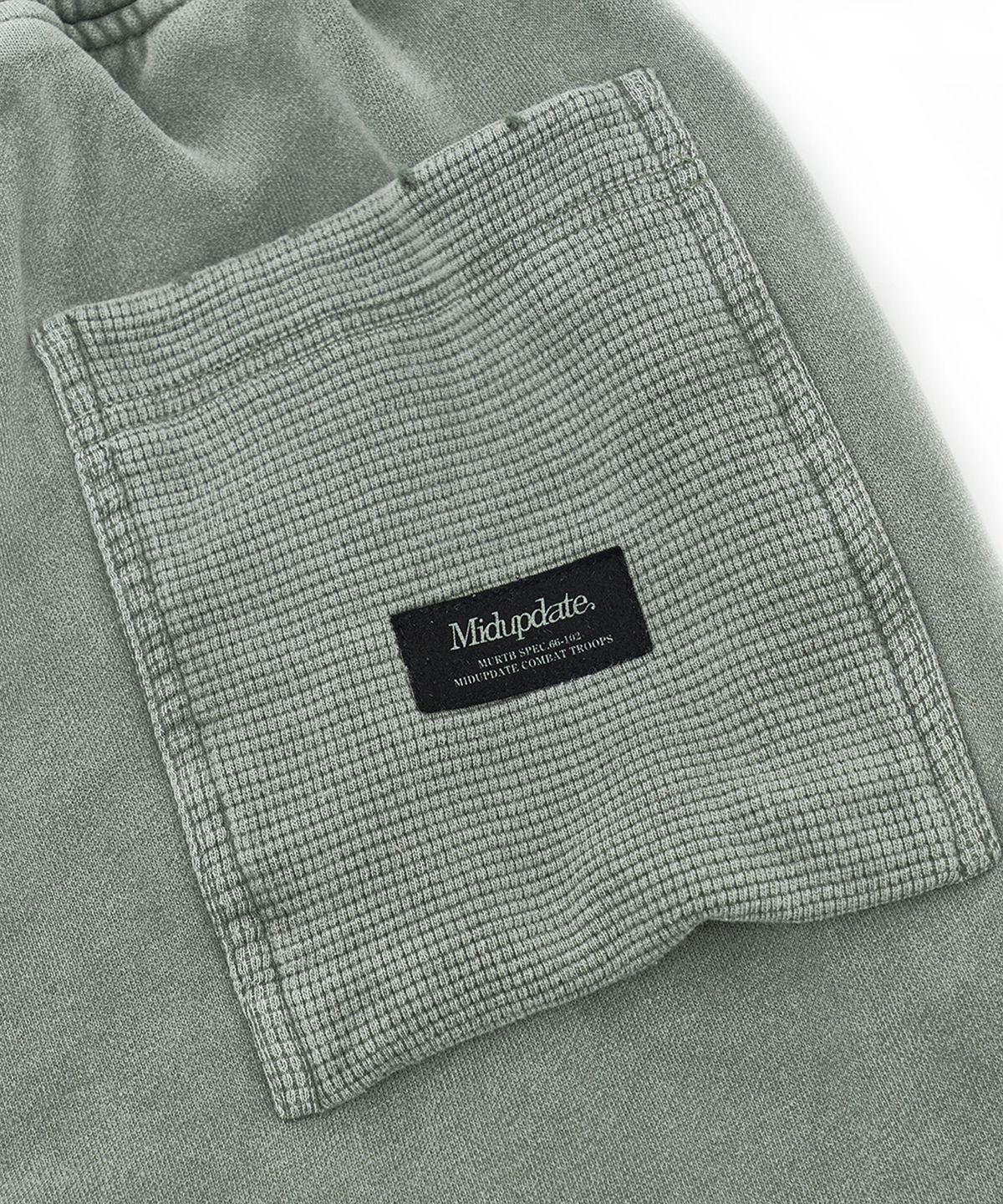 미드업데이트(MIDUPDATE) Washing Easy Pants_Grayish Green