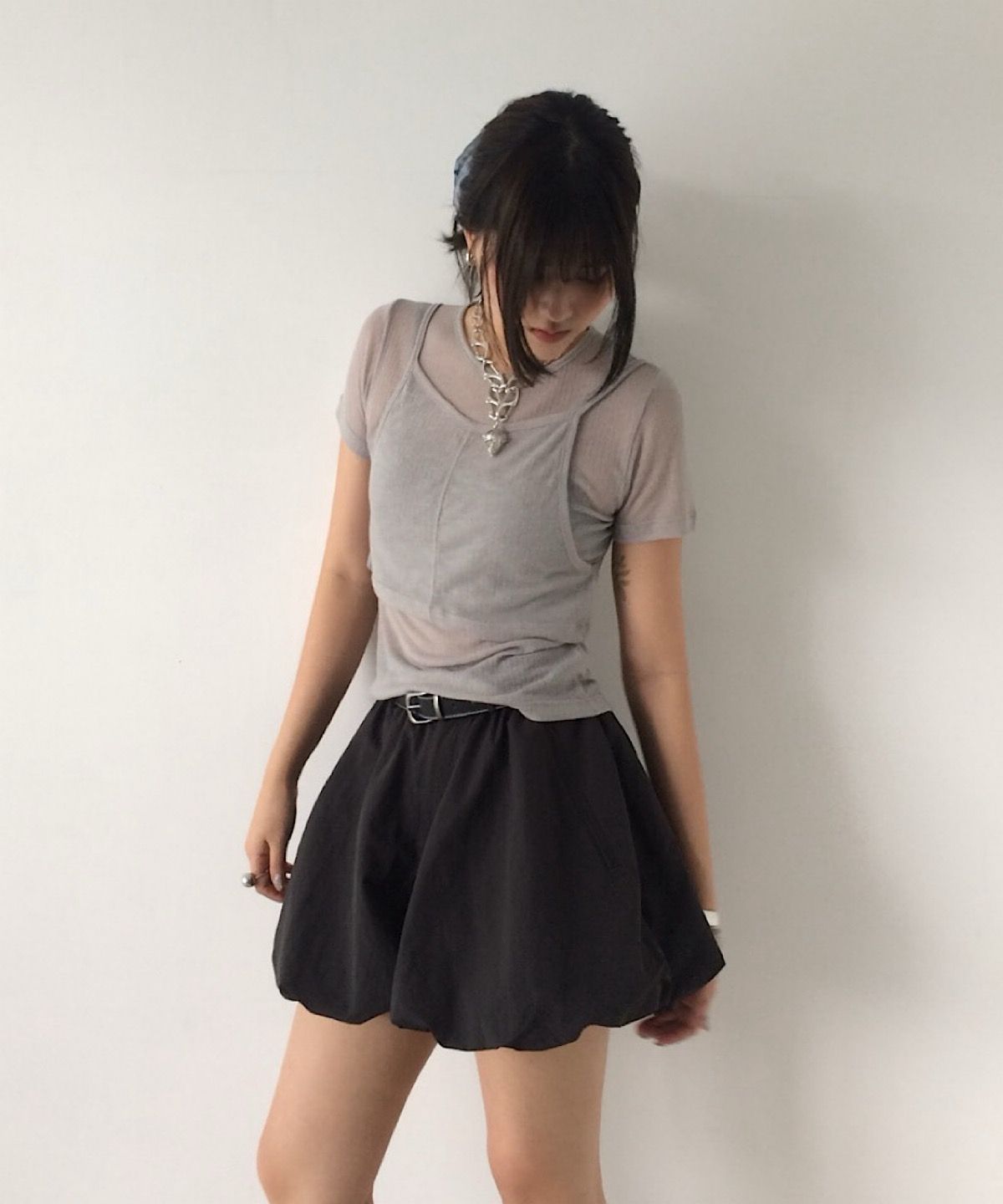 아포엠(APOEM) Double Layered Ribbed T- shirt (3colors)