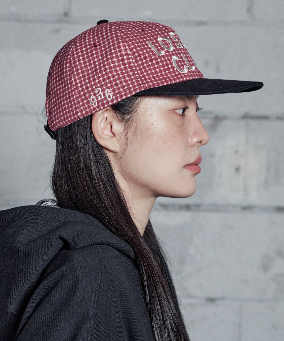 루저스클럽(LOSERS CLUB) 워시드 로고 캡 체크