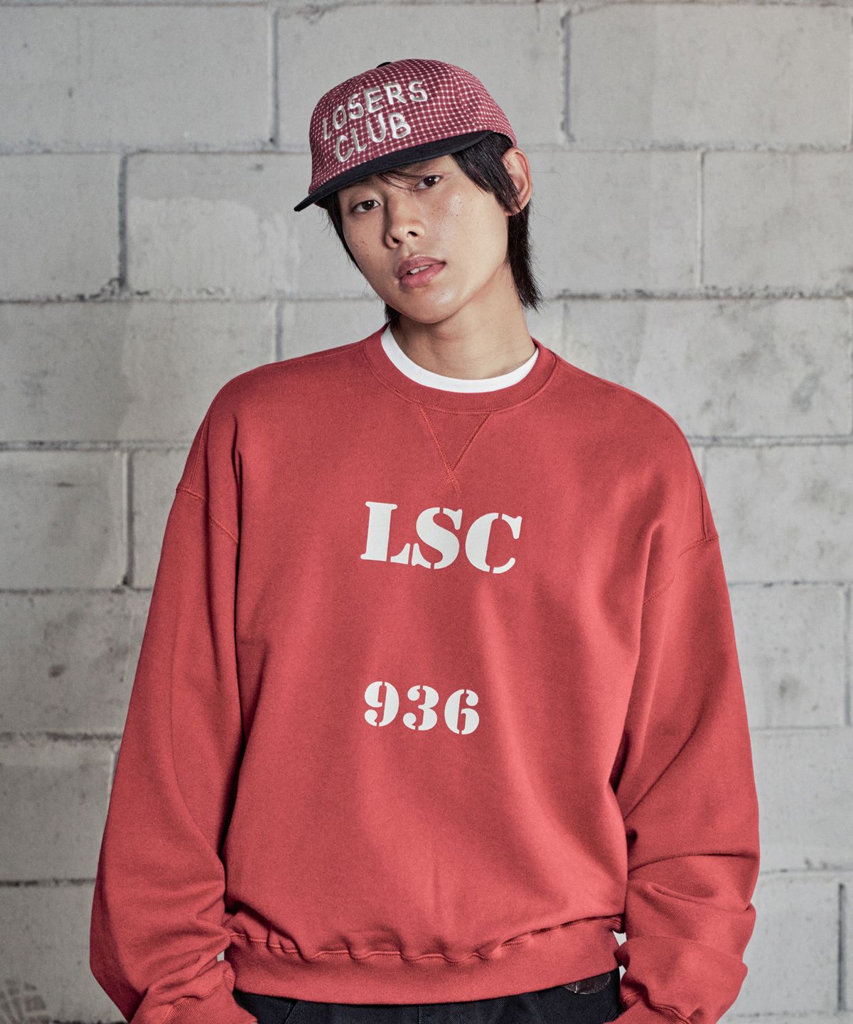 루저스클럽(LOSERS CLUB) 워시드 로고 캡 체크
