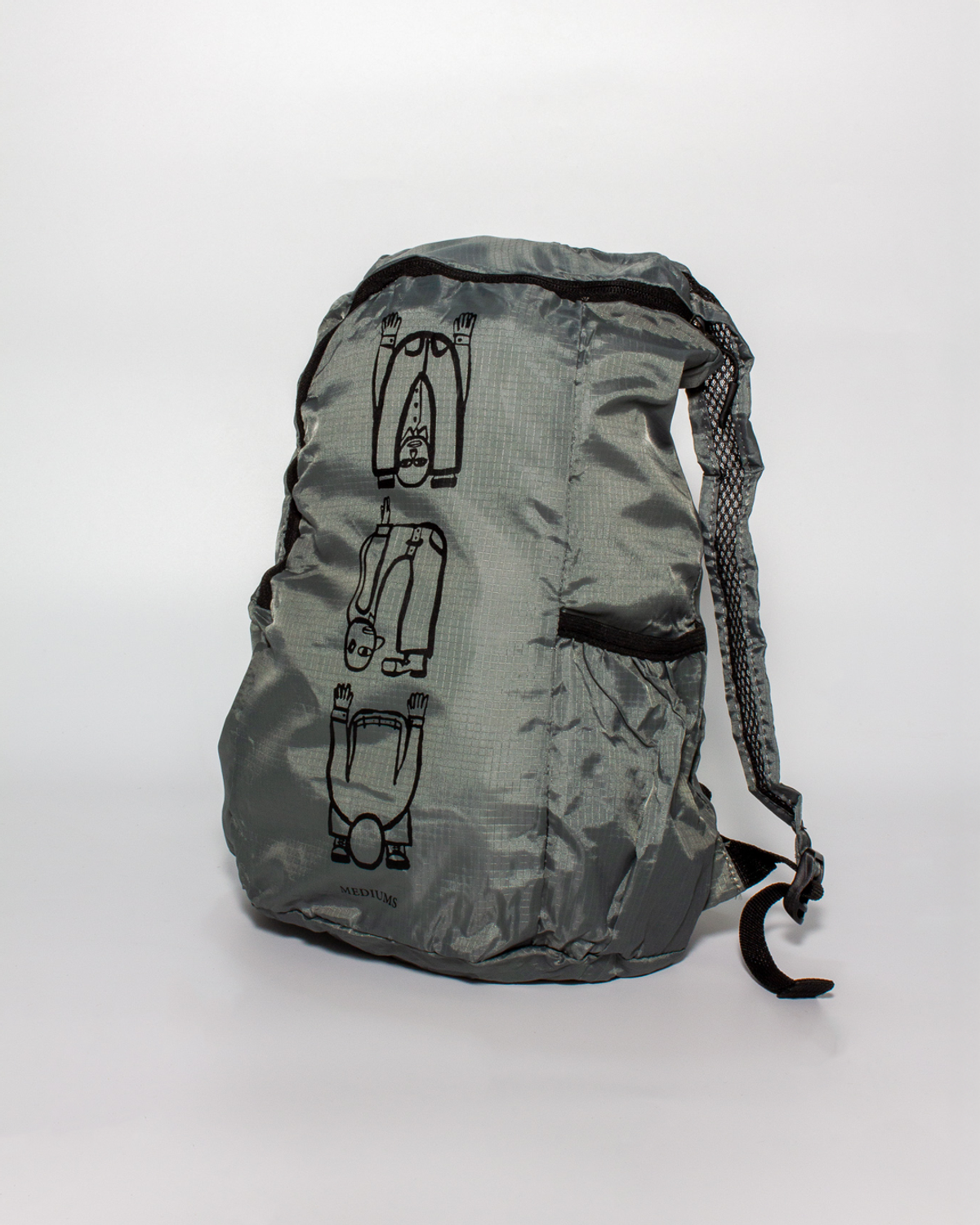 미디엄스(MEDIUMS) Origami Man Backpack - Gray (종이접기 인간 백팩)