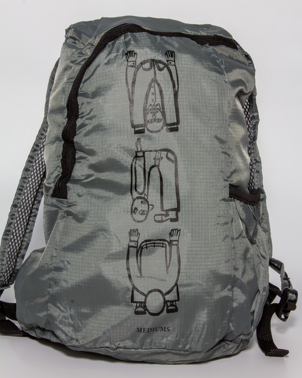 미디엄스(MEDIUMS) Origami Man Backpack - Gray (종이접기 인간 백팩)