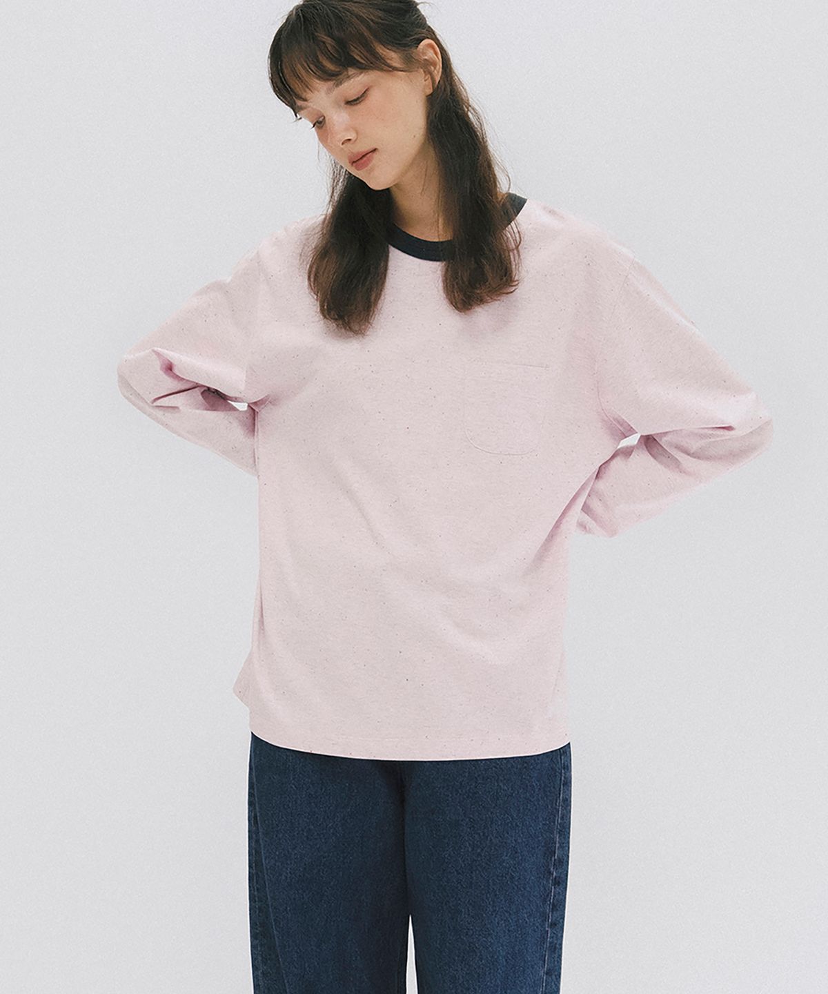 앤니즈(ANDNEEDS) Poem long sleeve (light pink)