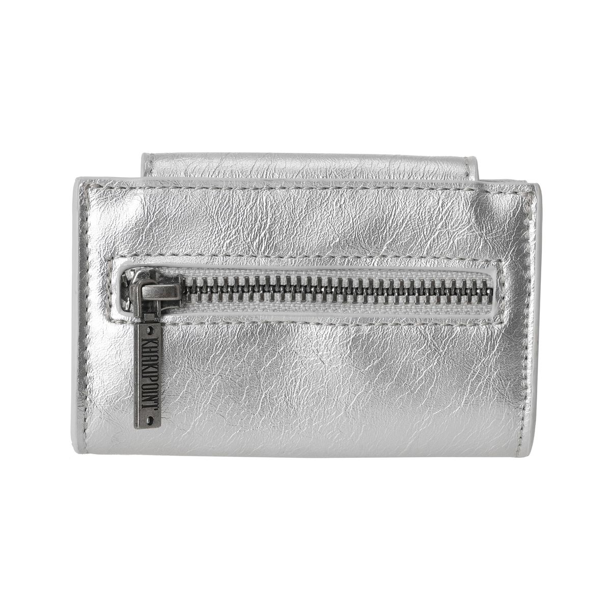 카키포인트(KHAKIPOINT) Leather Card Wallet (silver)