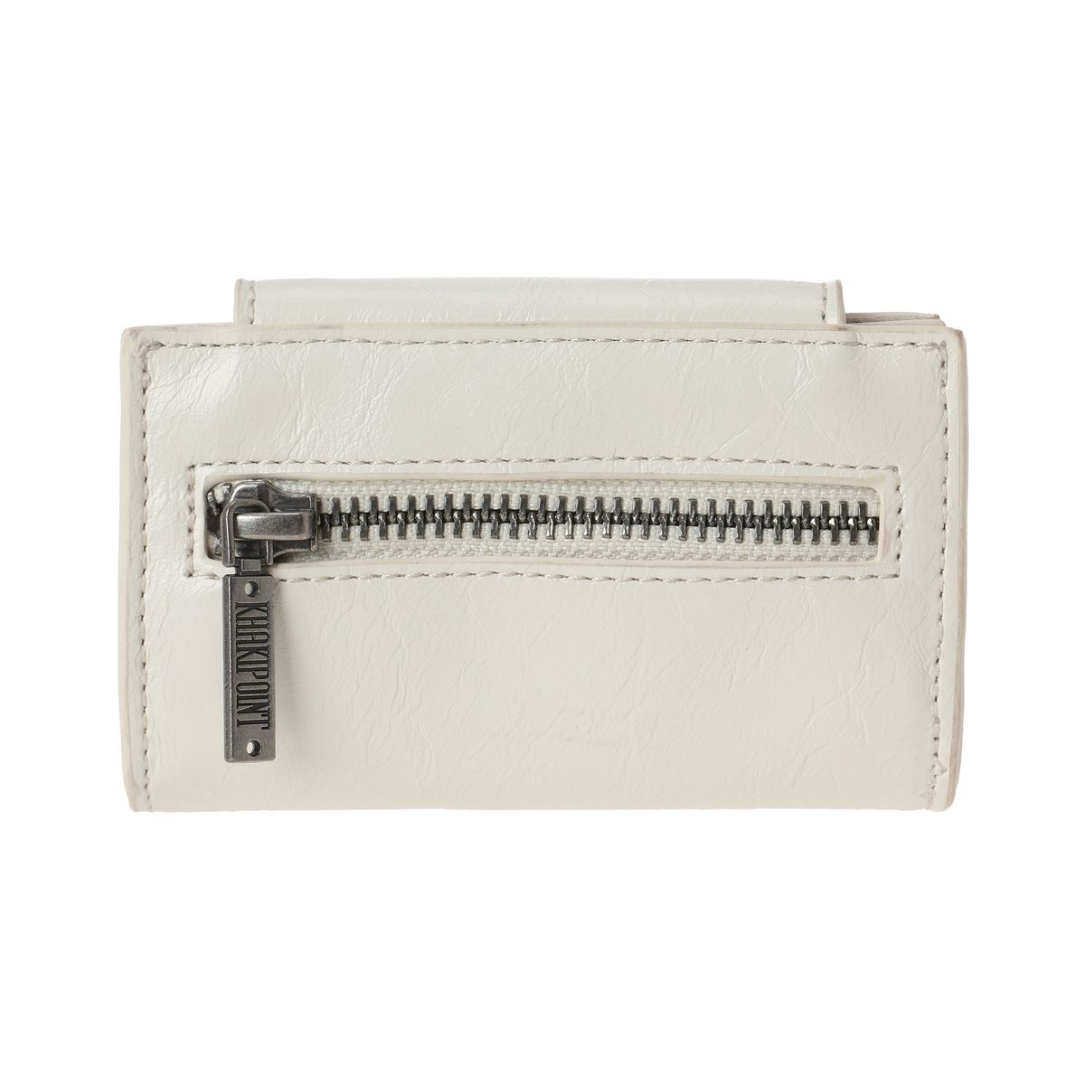 카키포인트(KHAKIPOINT) Leather Card Wallet (ivory)