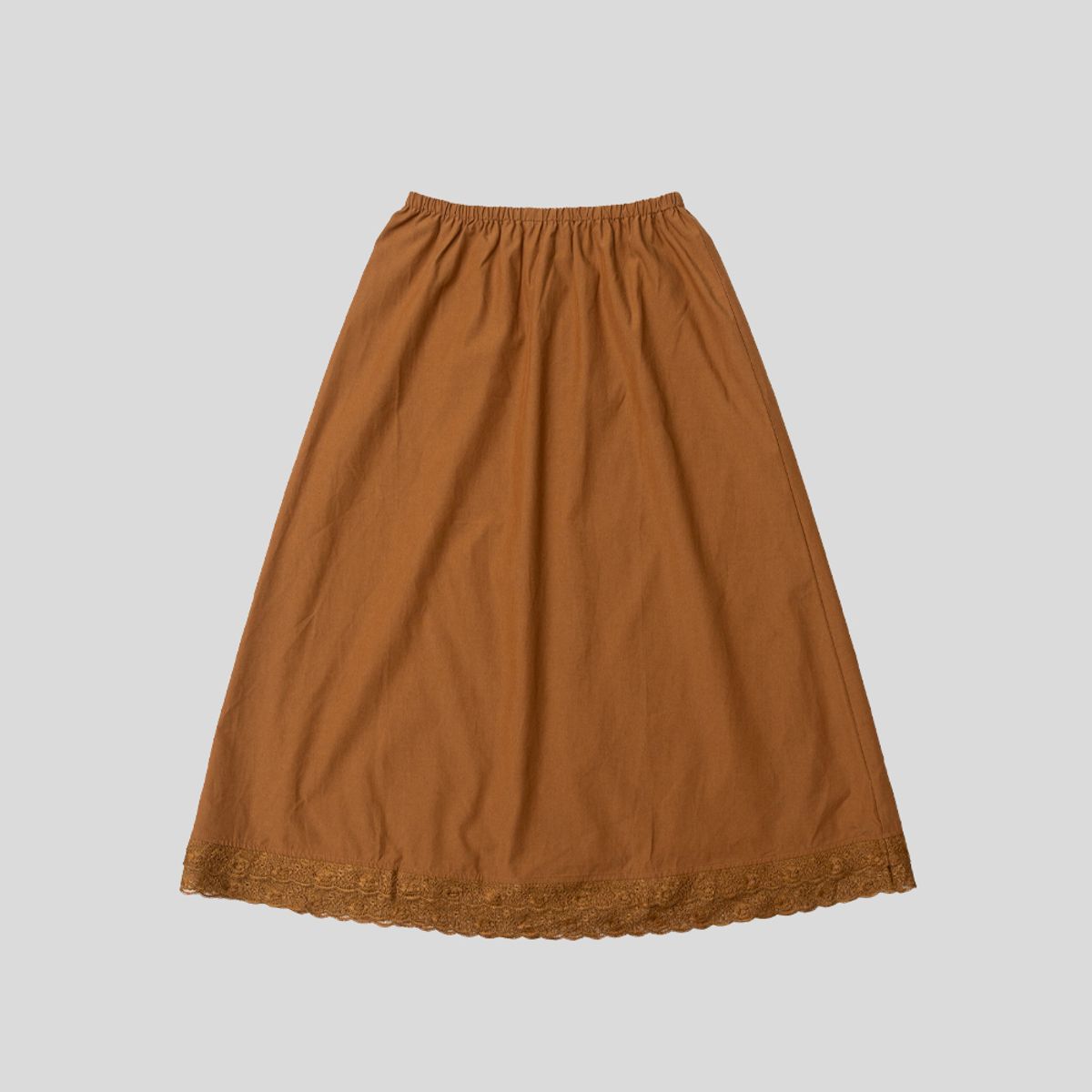 프라우드 마리(PROUD MARY) PM_Lace pattern hem skirt_BROWN