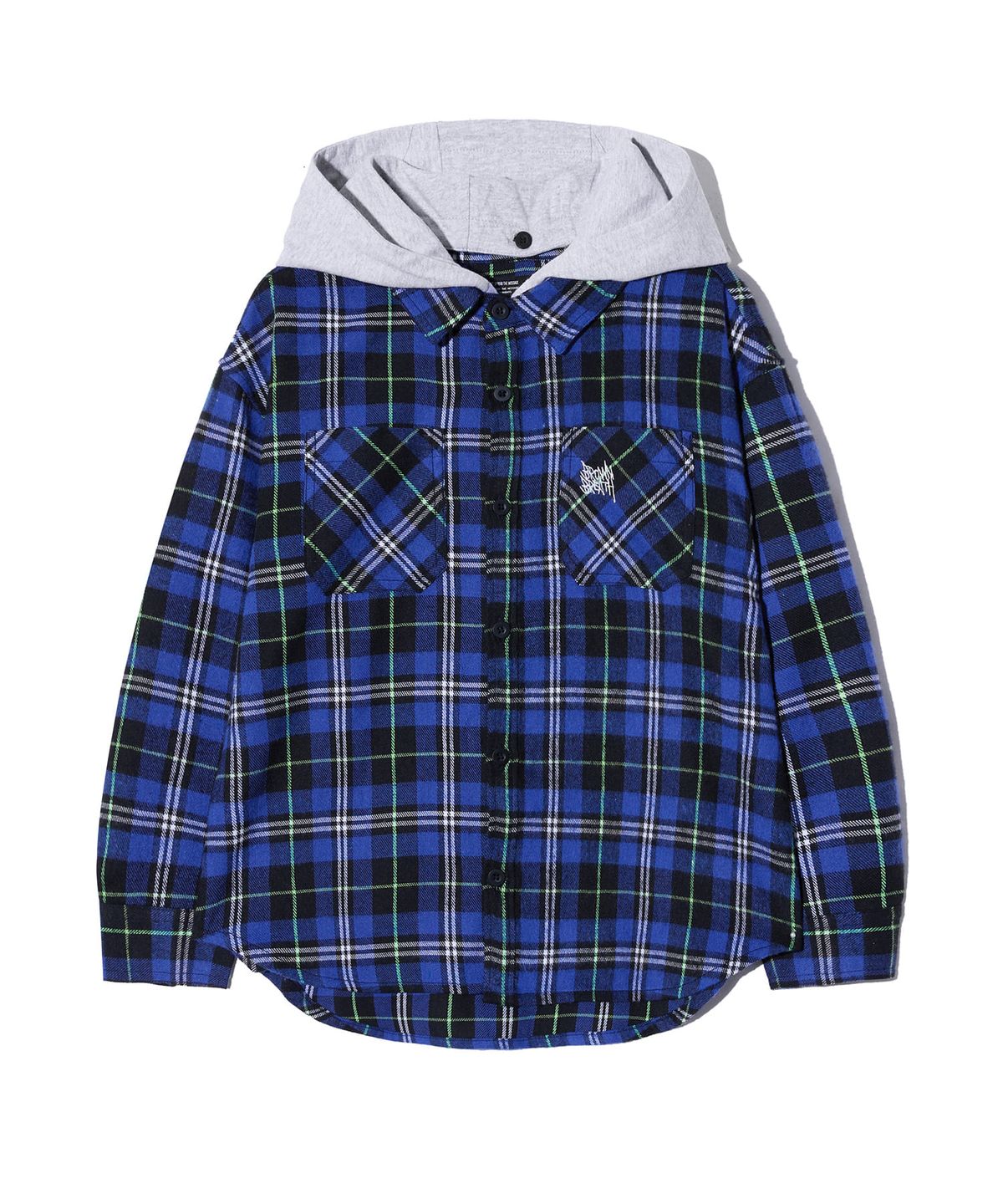 브라운브레스 키즈(BROWNBREATH KIDS) KIDS TAG CHECK SHIRTS - BLUE