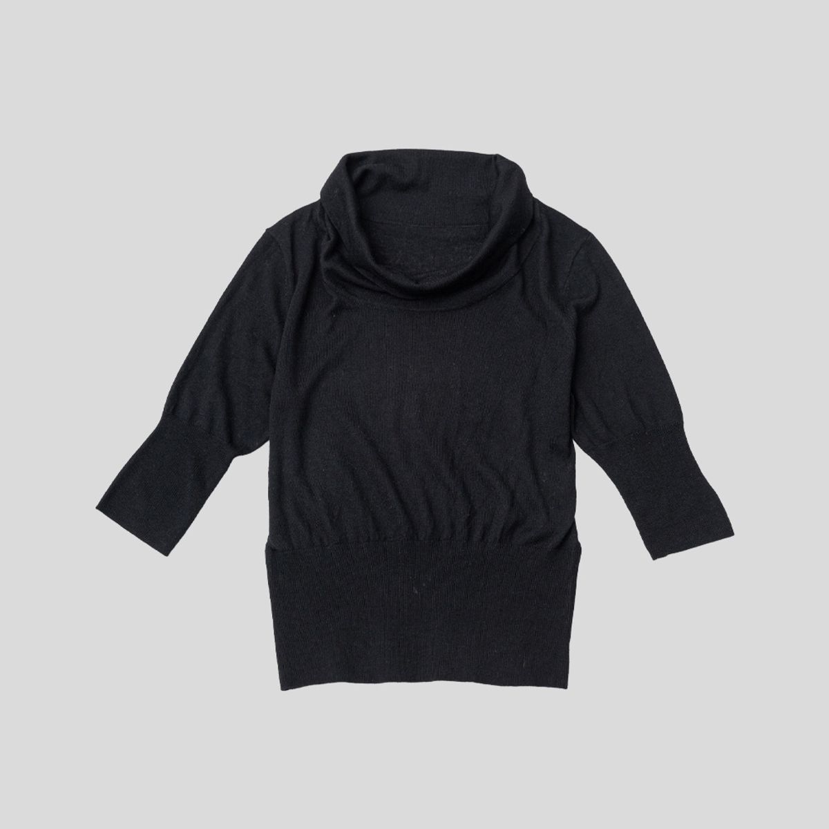 프라우드 마리(PROUD MARY) PM_High neck knit short sleeves top_2color