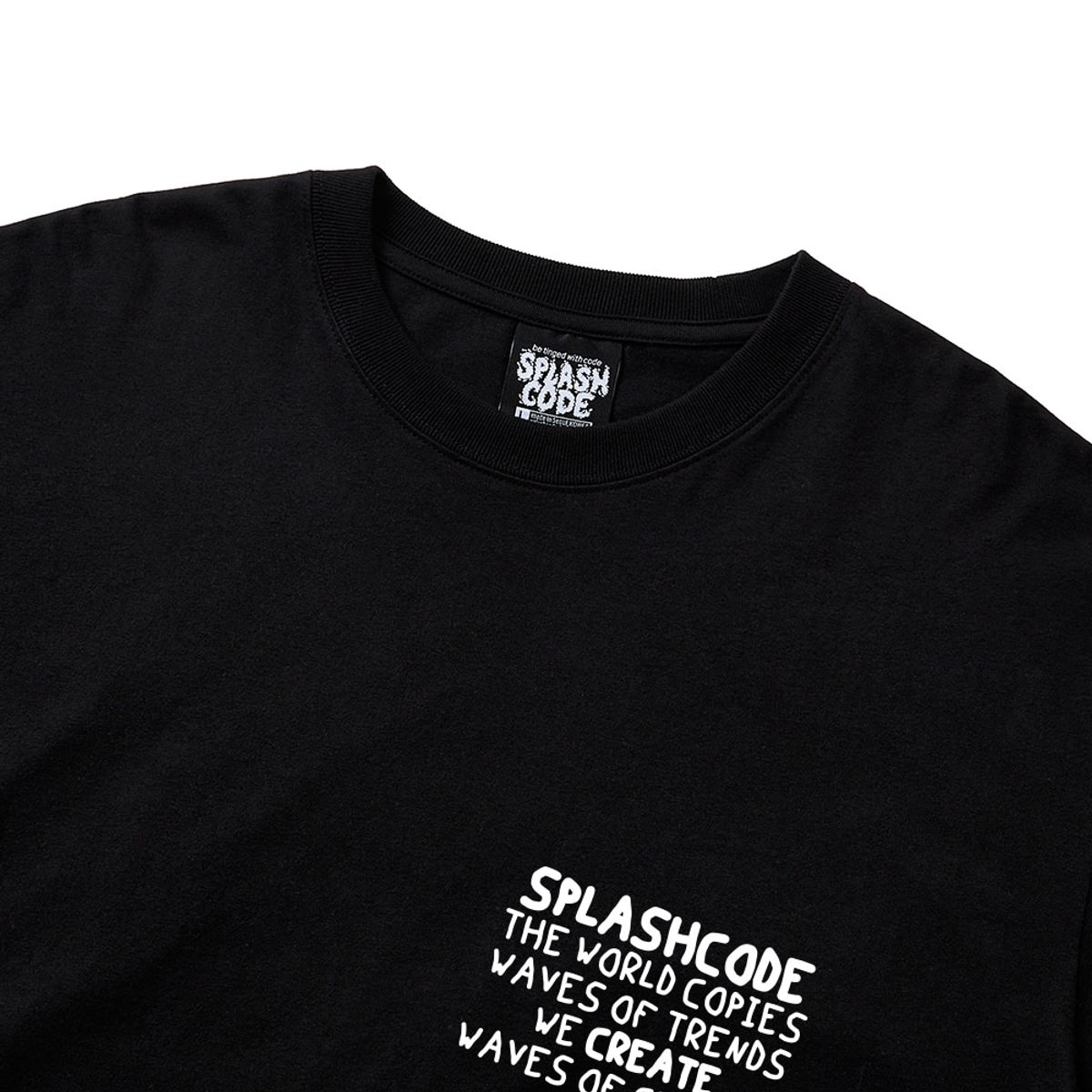 스플래시코드(SPLASHCODE) 롱슬리브 블랙 - 웨이비 보트 클럽(Wavy Boat Club)