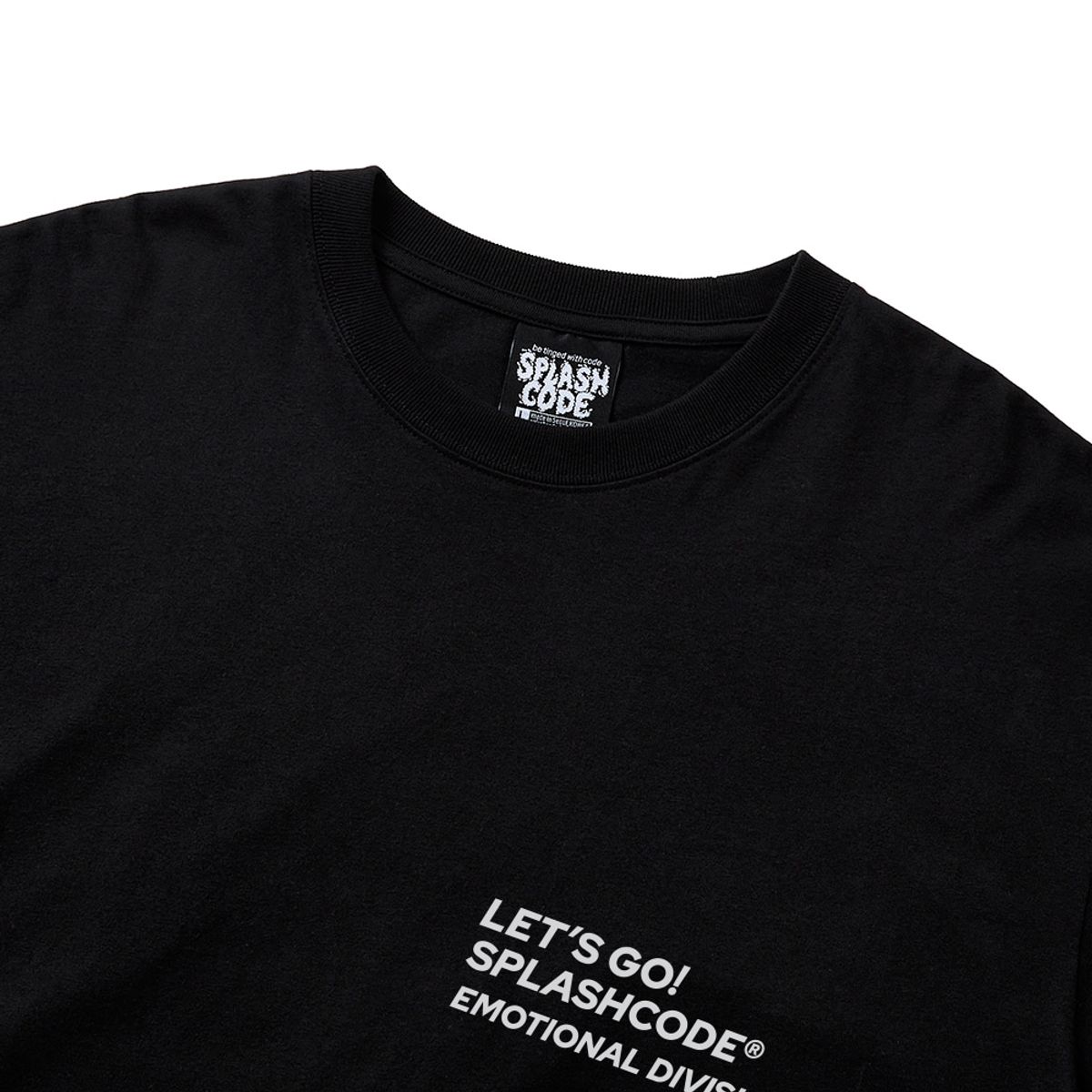 스플래시코드(SPLASHCODE) 롱슬리브 블랙 - 렛츠 고(Lets Go)