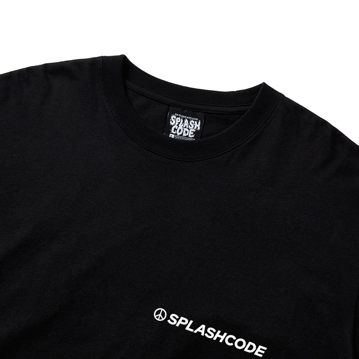 스플래시코드(SPLASHCODE) 롱슬리브 블랙 - 그루브 앤 피스(Groove And Peace)