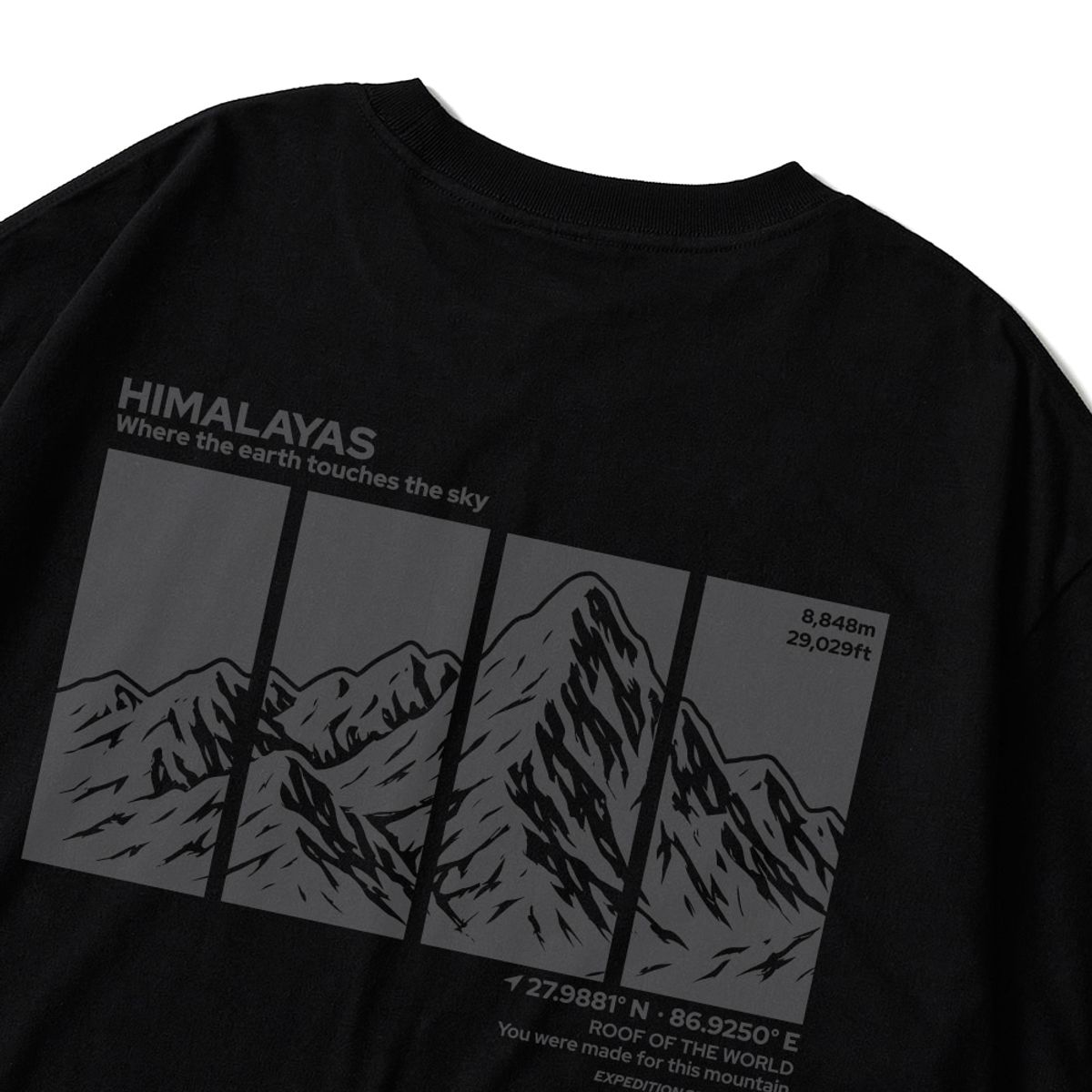 스플래시코드(SPLASHCODE) 롱슬리브 블랙 - 히말라야(Himalyas)