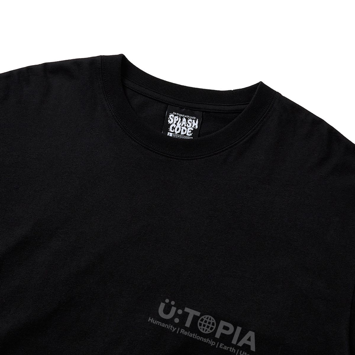 스플래시코드(SPLASHCODE) 롱슬리브 블랙 - 유토피아(Utopia)