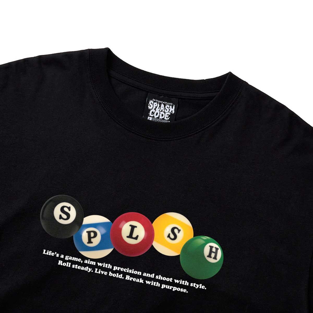 스플래시코드(SPLASHCODE) 롱슬리브 블랙 - 빌리어즈(Billiards)