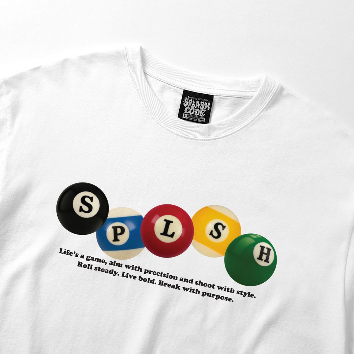 스플래시코드(SPLASHCODE) 롱슬리브 화이트 - 빌리어즈(Billiards)