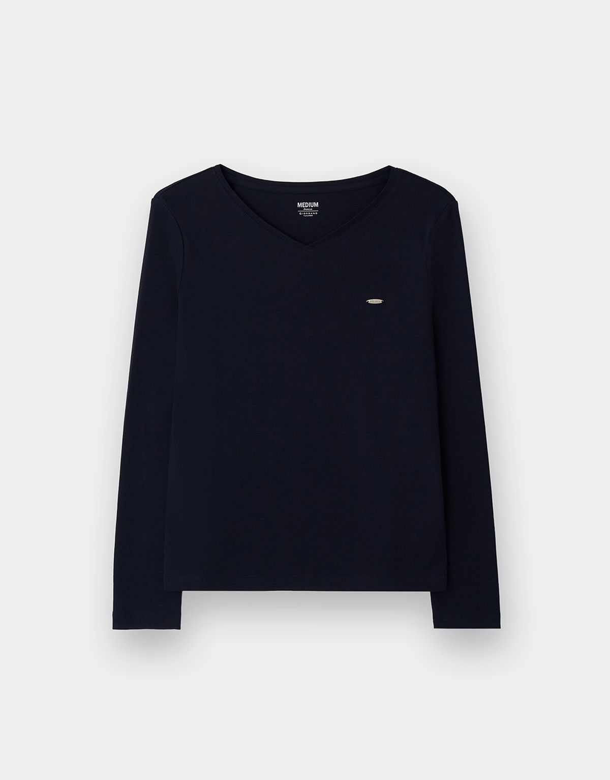 지오다노(GIORDANO) [테일러드] 수피마 실크 텍스쳐 브이넥 긴팔티 325952 [3color]