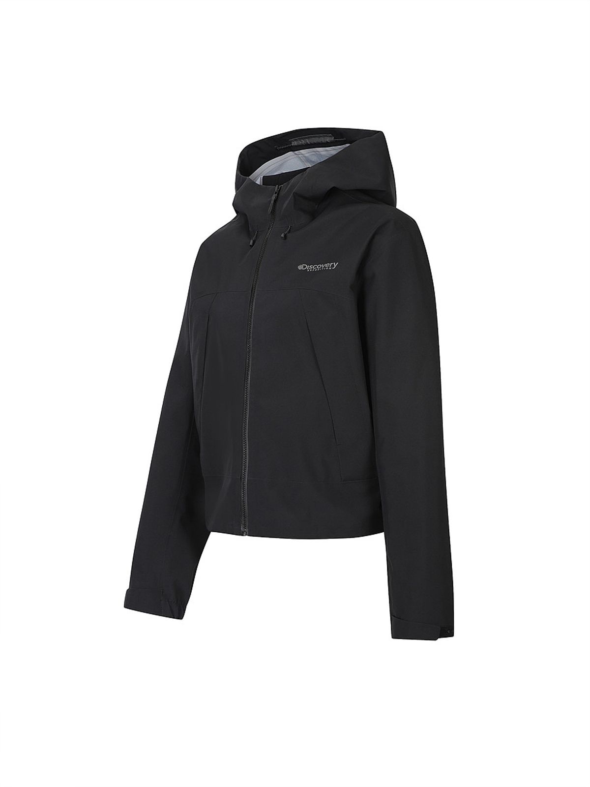 디스커버리 익스페디션(DISCOVERY EXPEDITION) 여성 베르텍스 크롭 3L 방수 자켓 (BLACK)