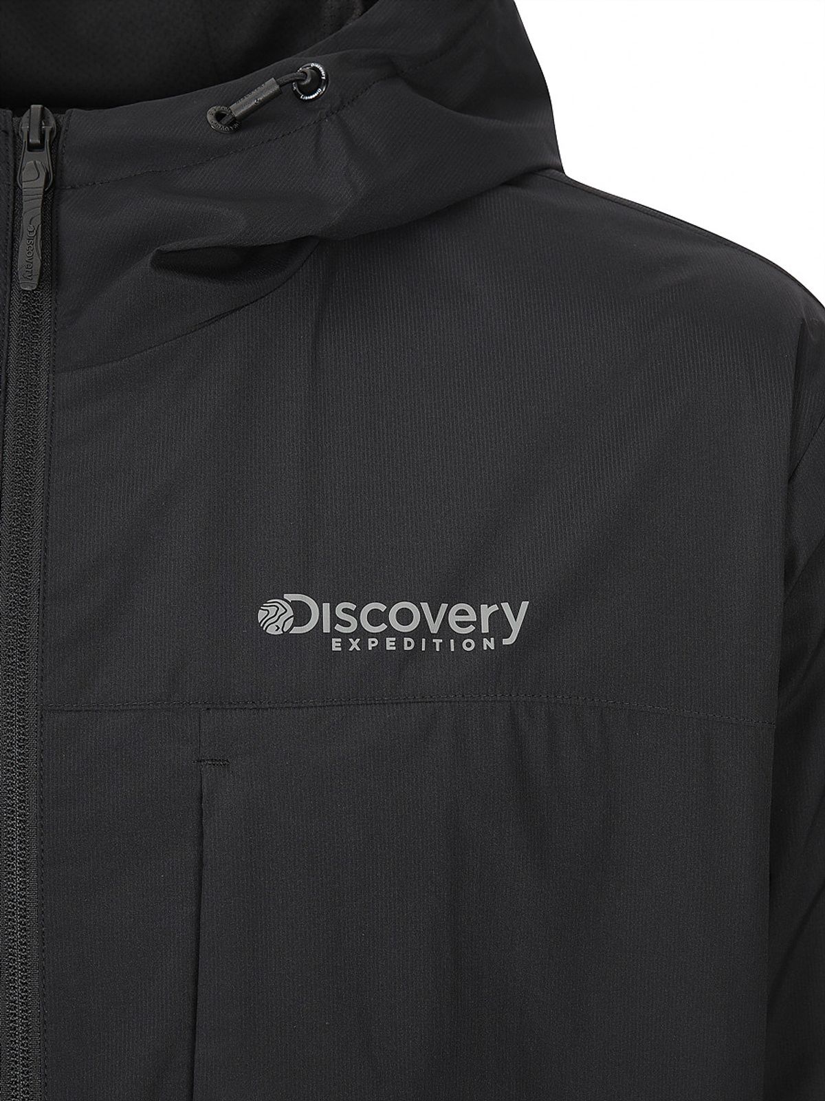 디스커버리 익스페디션(DISCOVERY EXPEDITION) 남성 메쉬 기모 우븐 후디드 트레이닝 자켓 (BLACK)