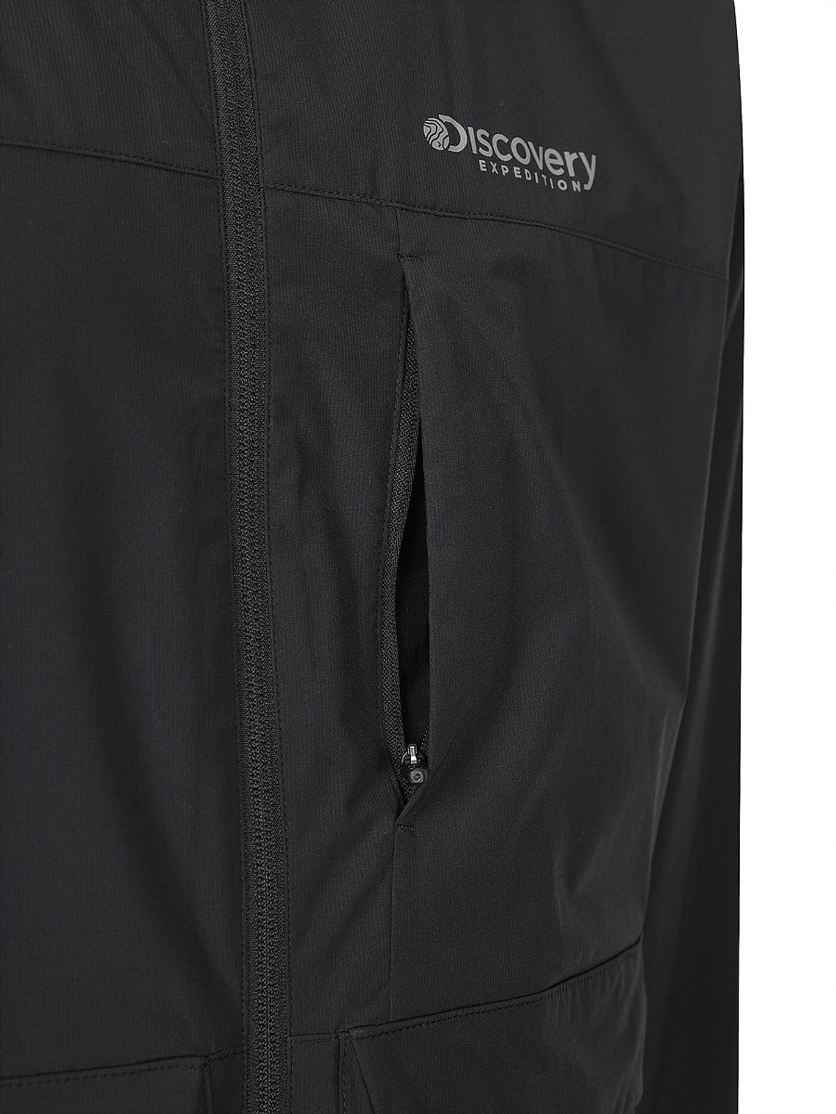 디스커버리 익스페디션(DISCOVERY EXPEDITION) 남성 메쉬 기모 우븐 후디드 트레이닝 자켓 (BLACK)