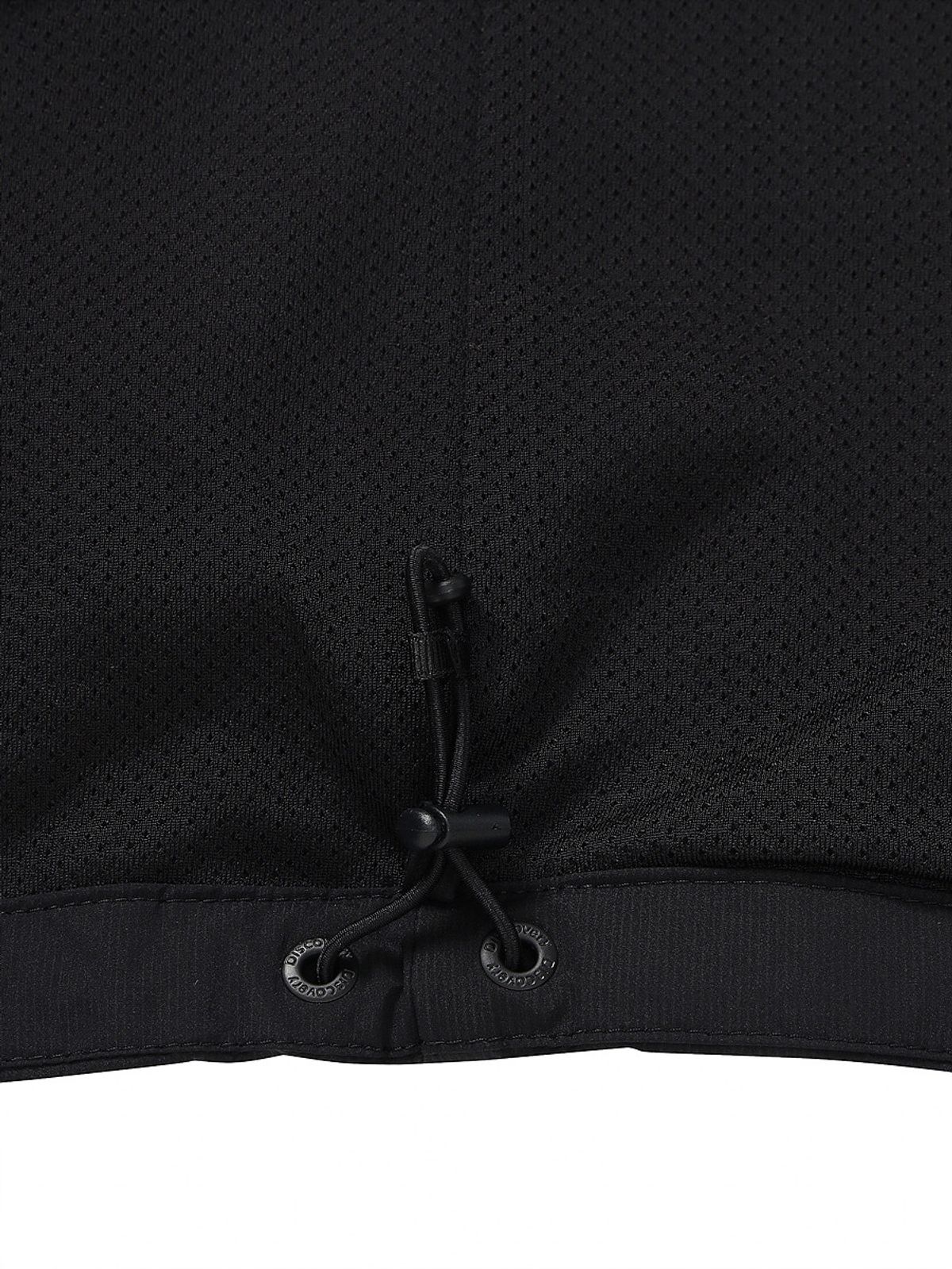 디스커버리 익스페디션(DISCOVERY EXPEDITION) 남성 메쉬 기모 우븐 후디드 트레이닝 자켓 (BLACK)