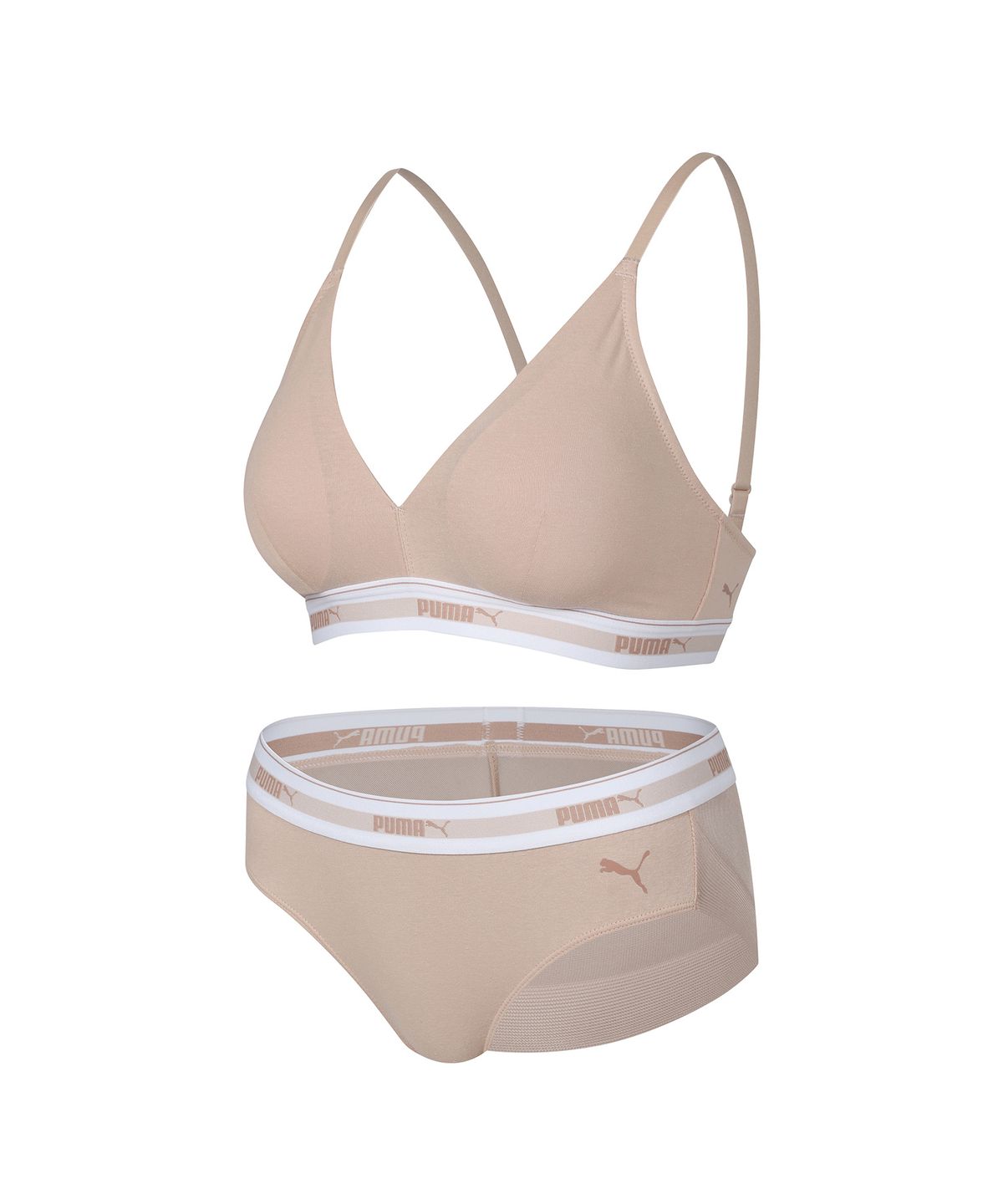 푸마 바디웨어(PUMA BODYWEAR) 노와이어 프리미엄 코튼터치 브라팬티