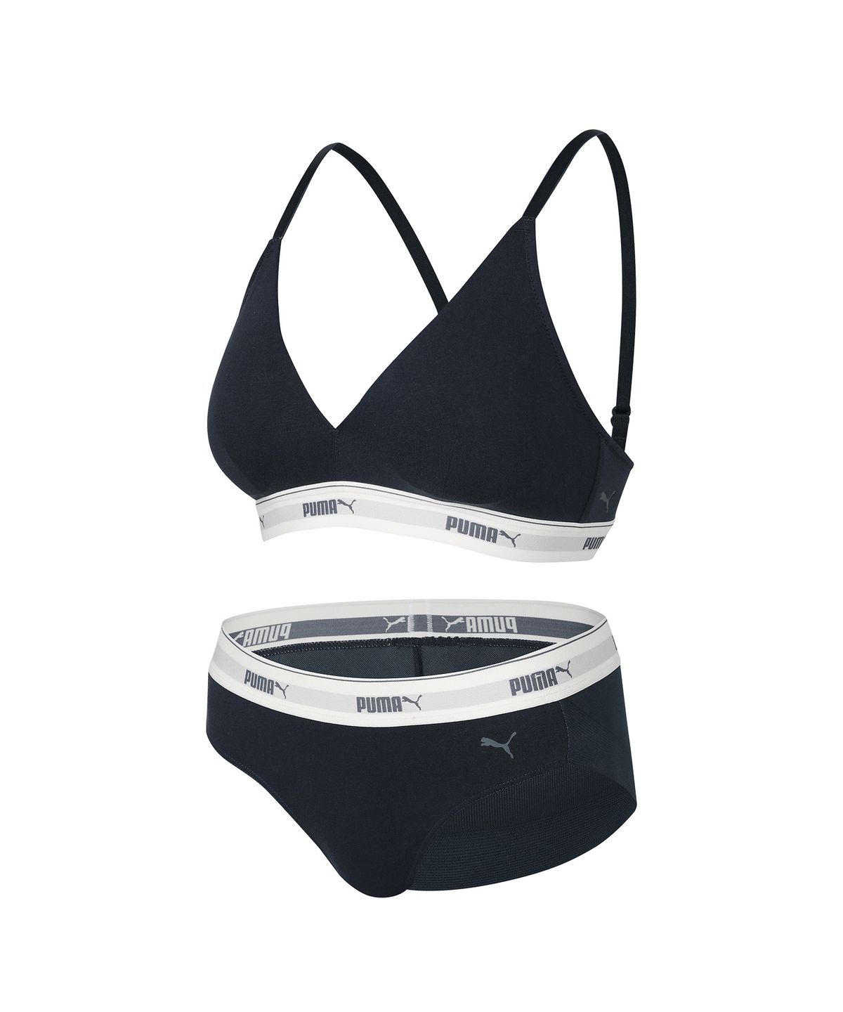 푸마 바디웨어(PUMA BODYWEAR) 노와이어 프리미엄 코튼터치 브라팬티