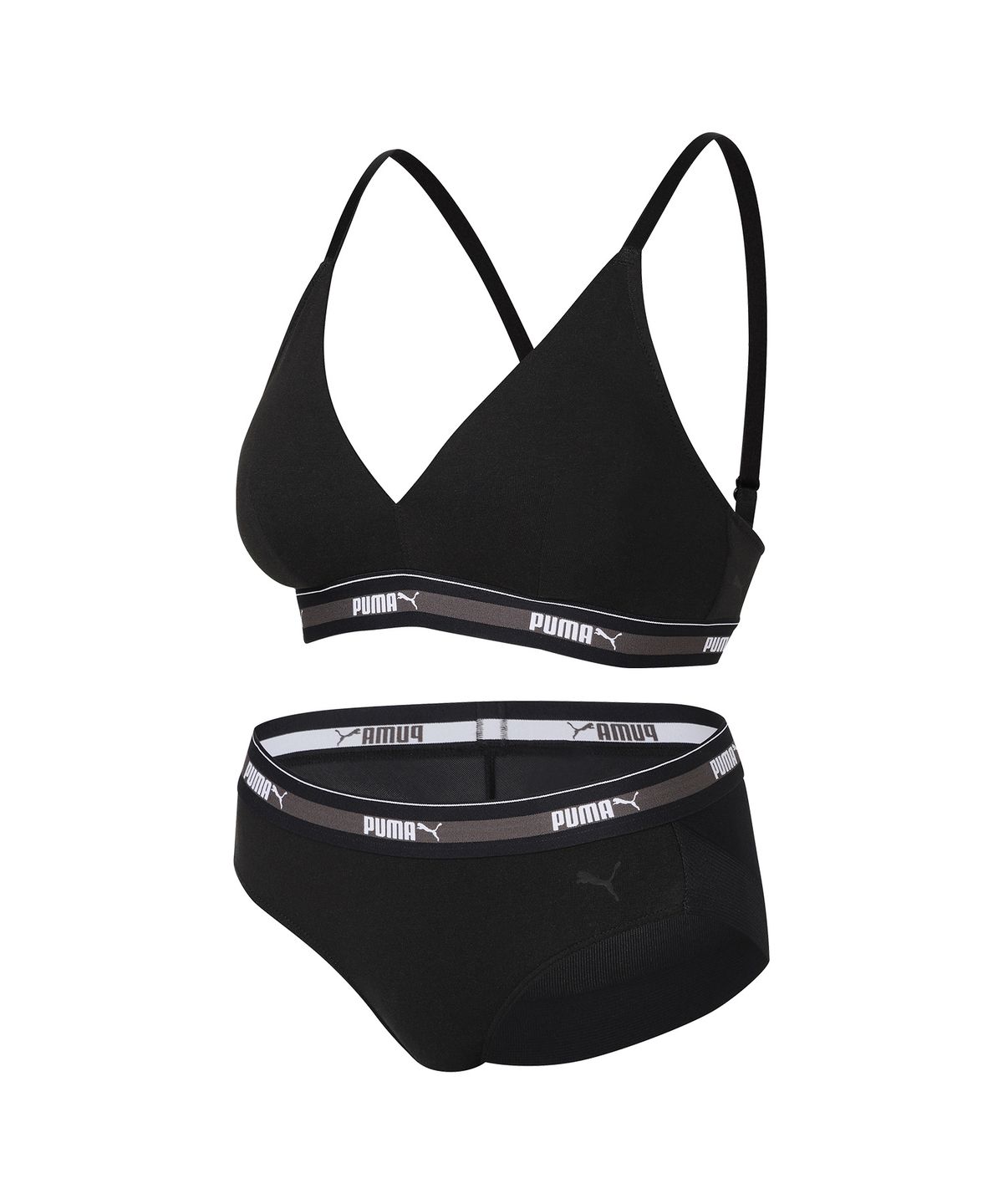 푸마 바디웨어(PUMA BODYWEAR) 노와이어 프리미엄 코튼터치 브라팬티