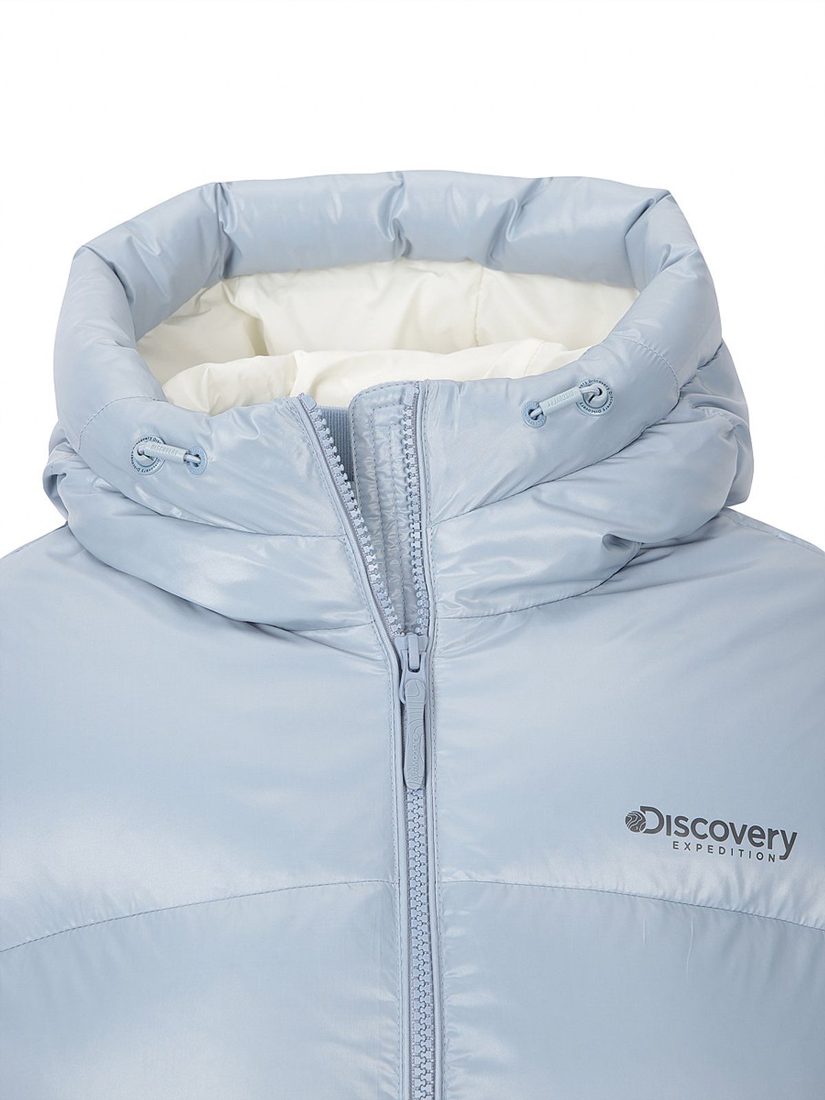 디스커버리 익스페디션(DISCOVERY EXPEDITION) 여성 올리아 글로우 다운 숏패딩 (N/BLUE)