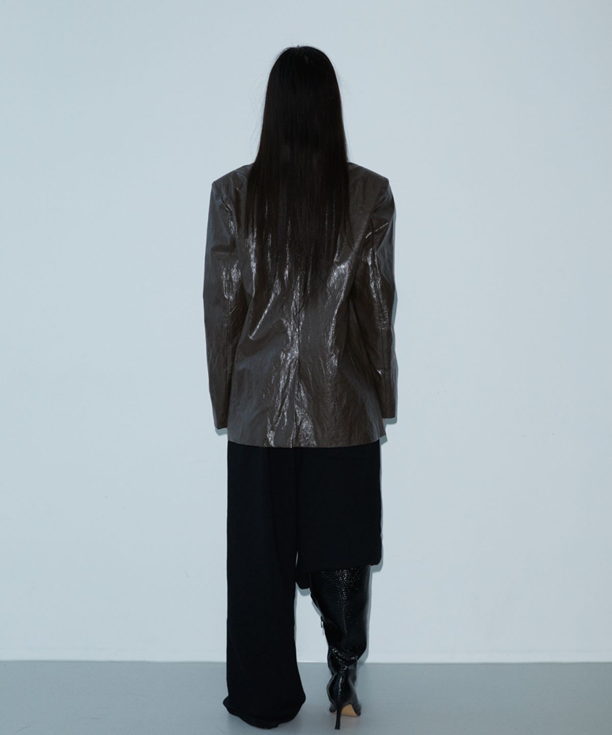 분트(VOONT) Button Leather Jacket (BROWN)