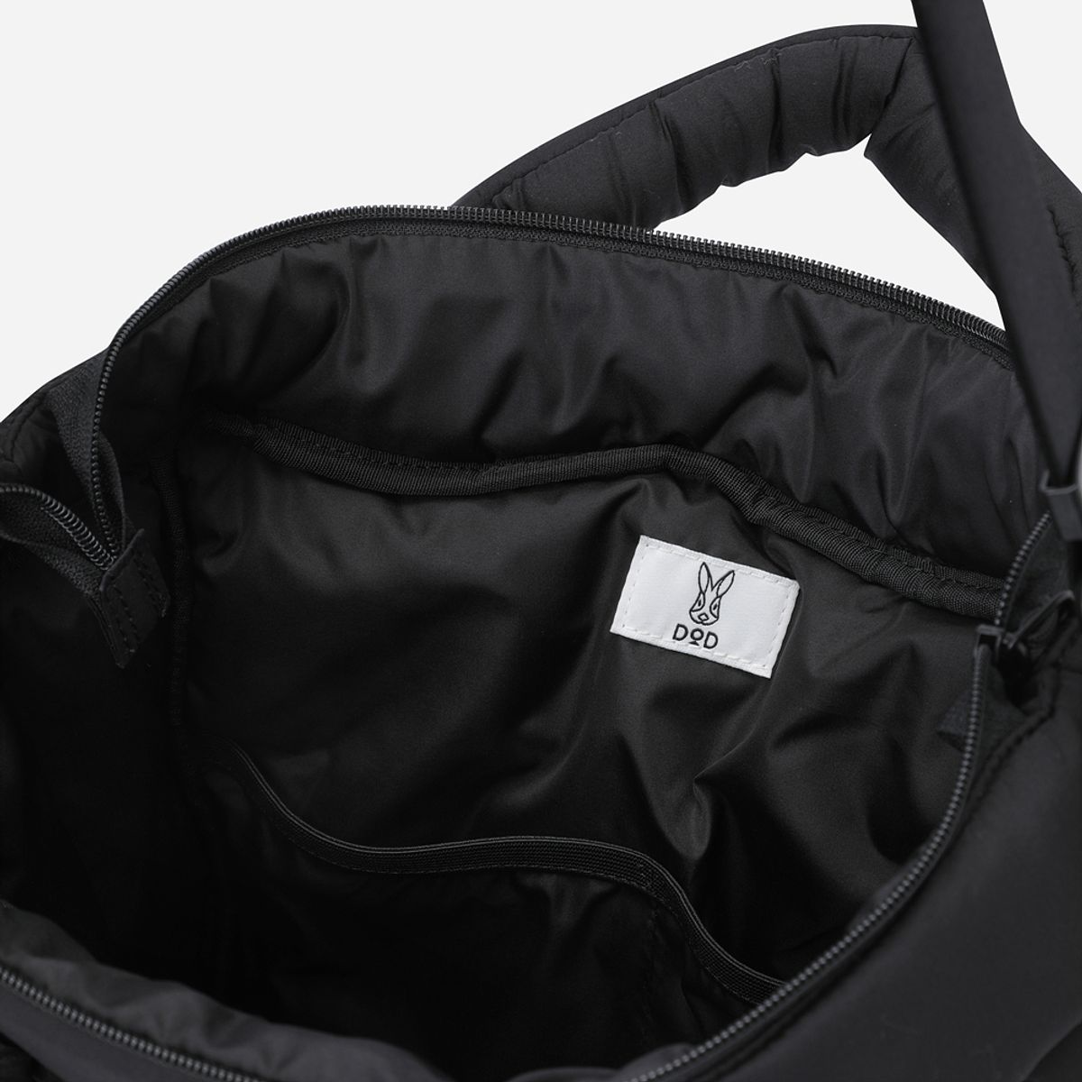 디오디(DOD) 키노코 패딩 토트백(BLACK)