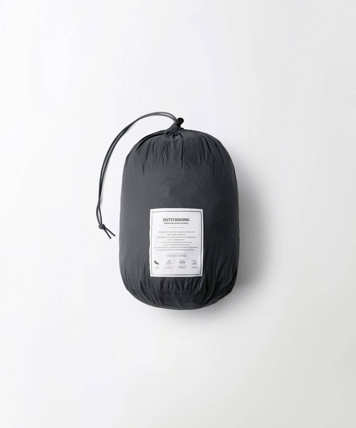 아웃스탠딩(OUTSTANDING) MOUNTAIN DOWN PARKA_CHARCOAL