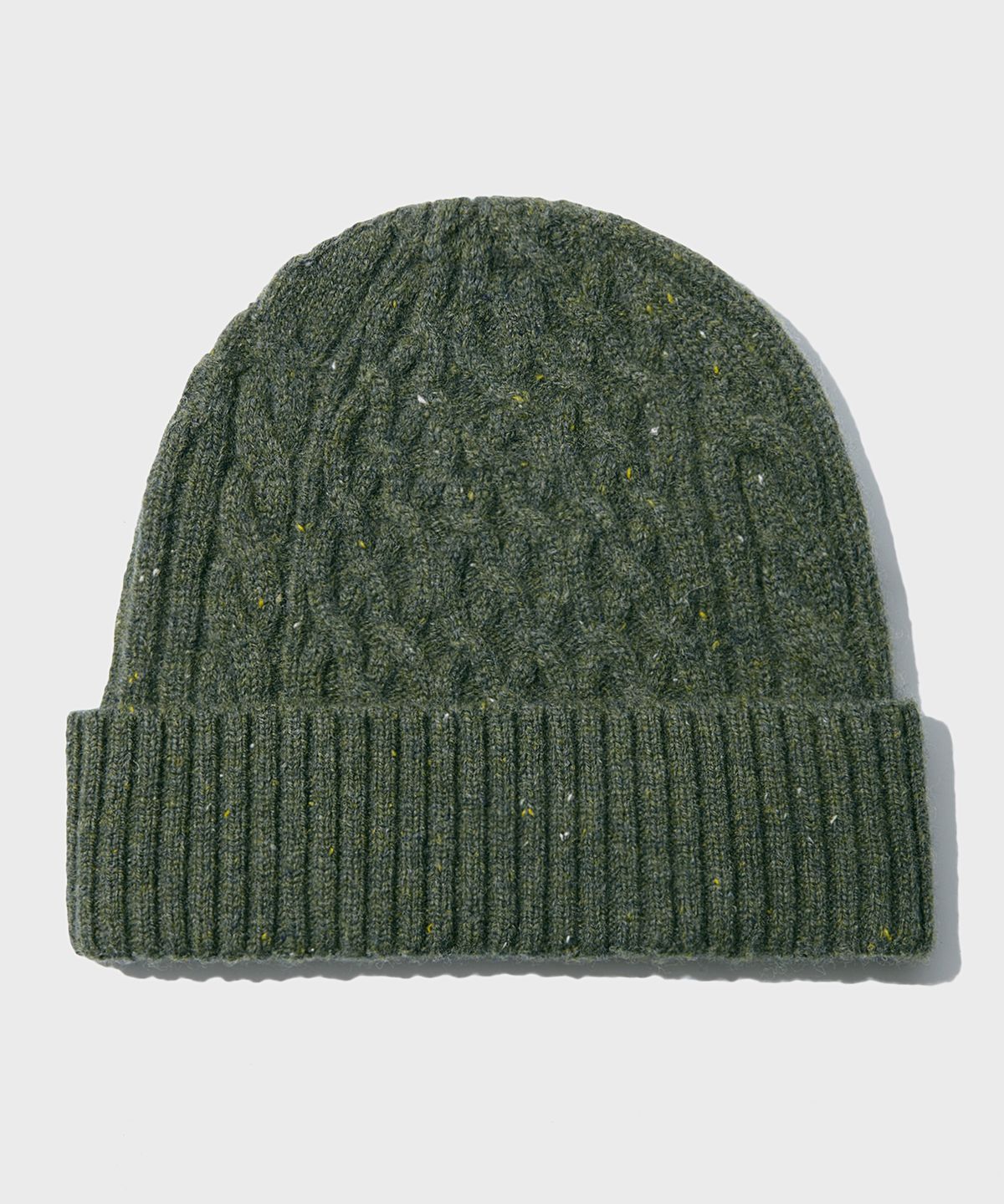 아웃스탠딩(OUTSTANDING) CABLE BEANIE_OLIVE