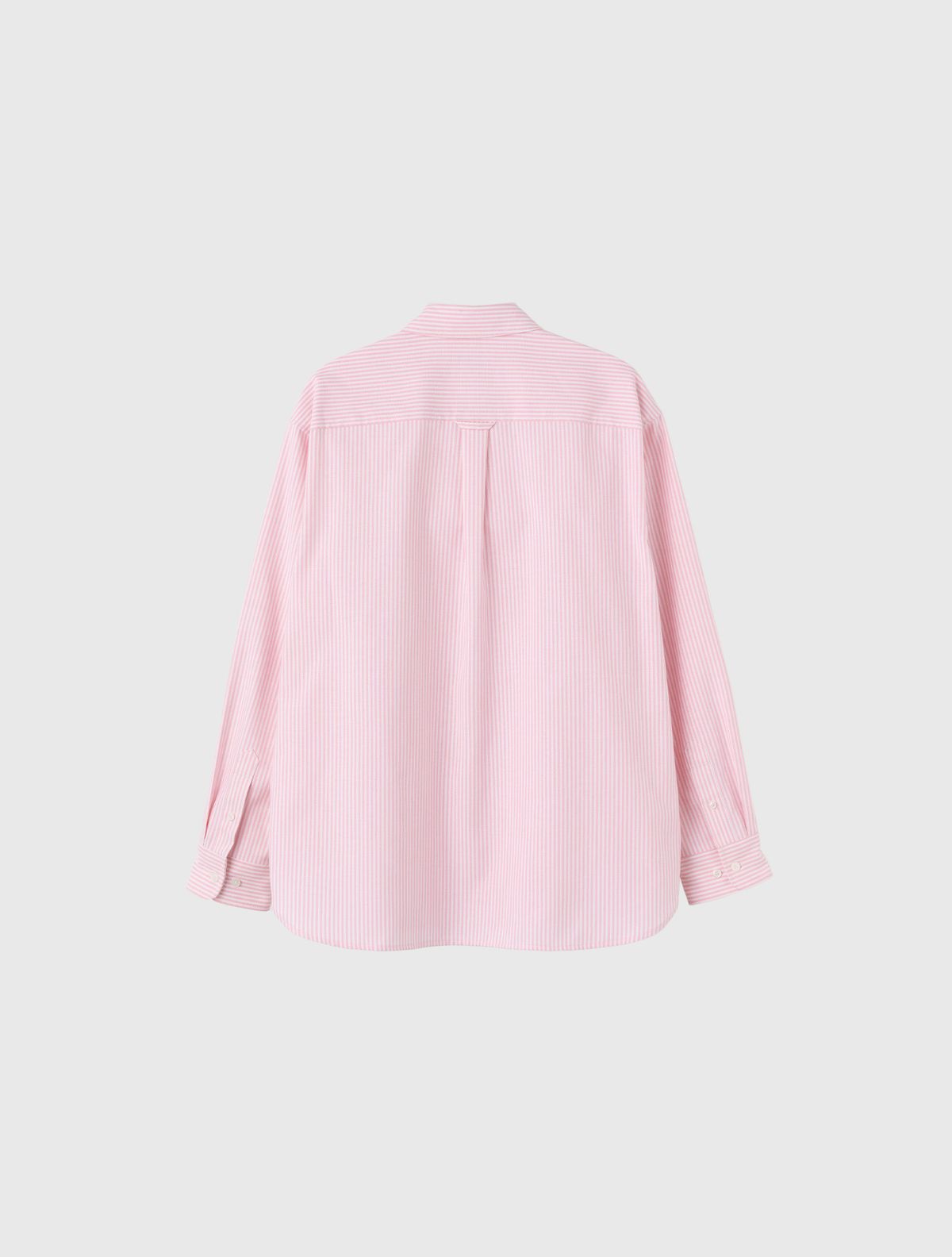 제너럴아이디어(GENERALIDEA) UNISEX 레귤러핏 옥스포드 스트라이프 셔츠 [PINK] / SBE3U03001