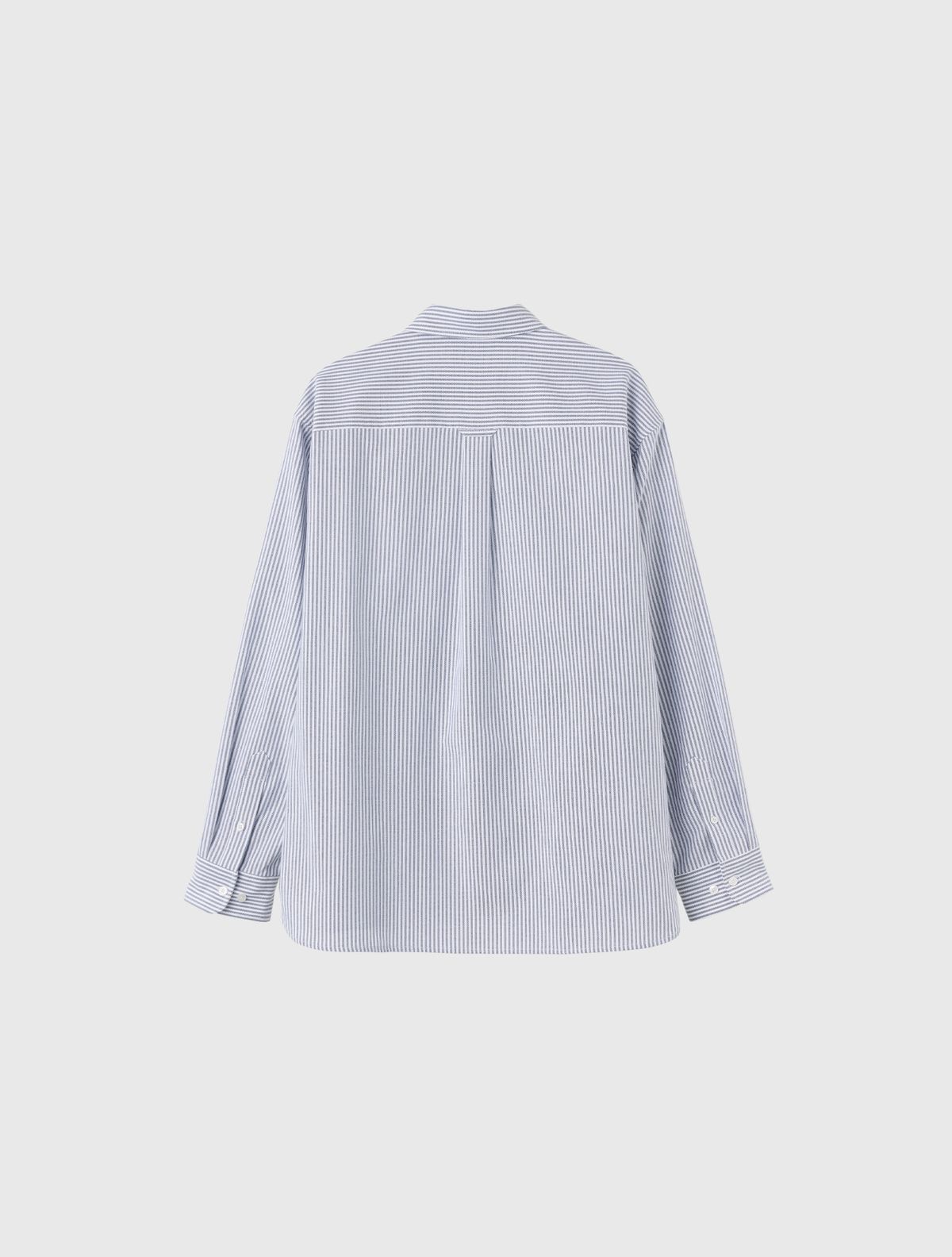 제너럴아이디어(GENERALIDEA) UNISEX 레귤러핏 옥스포드 스트라이프 셔츠 [NAVY] / SBE3U03001