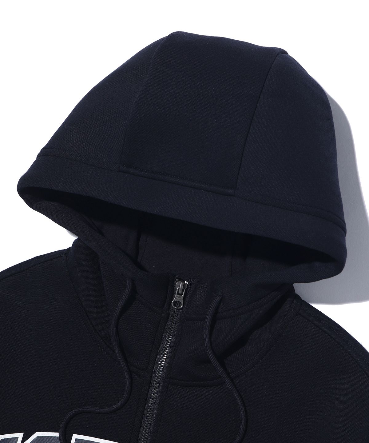 디스트나인(DISTN9NE) 아치로고 네오프렌 후드 집업 LQ1JU015_DARK NAVY