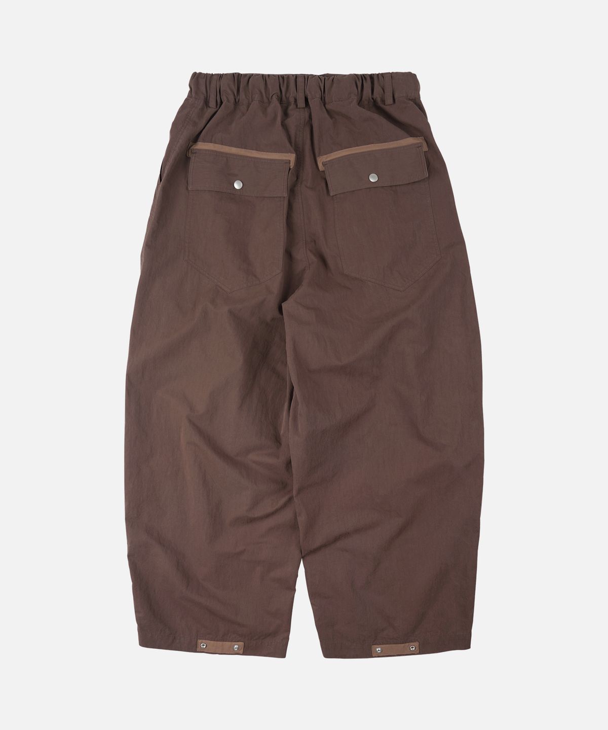 프리즘웍스(FRIZMWORKS) FOLD FATIGUE WIDE PANTS _ BROWN