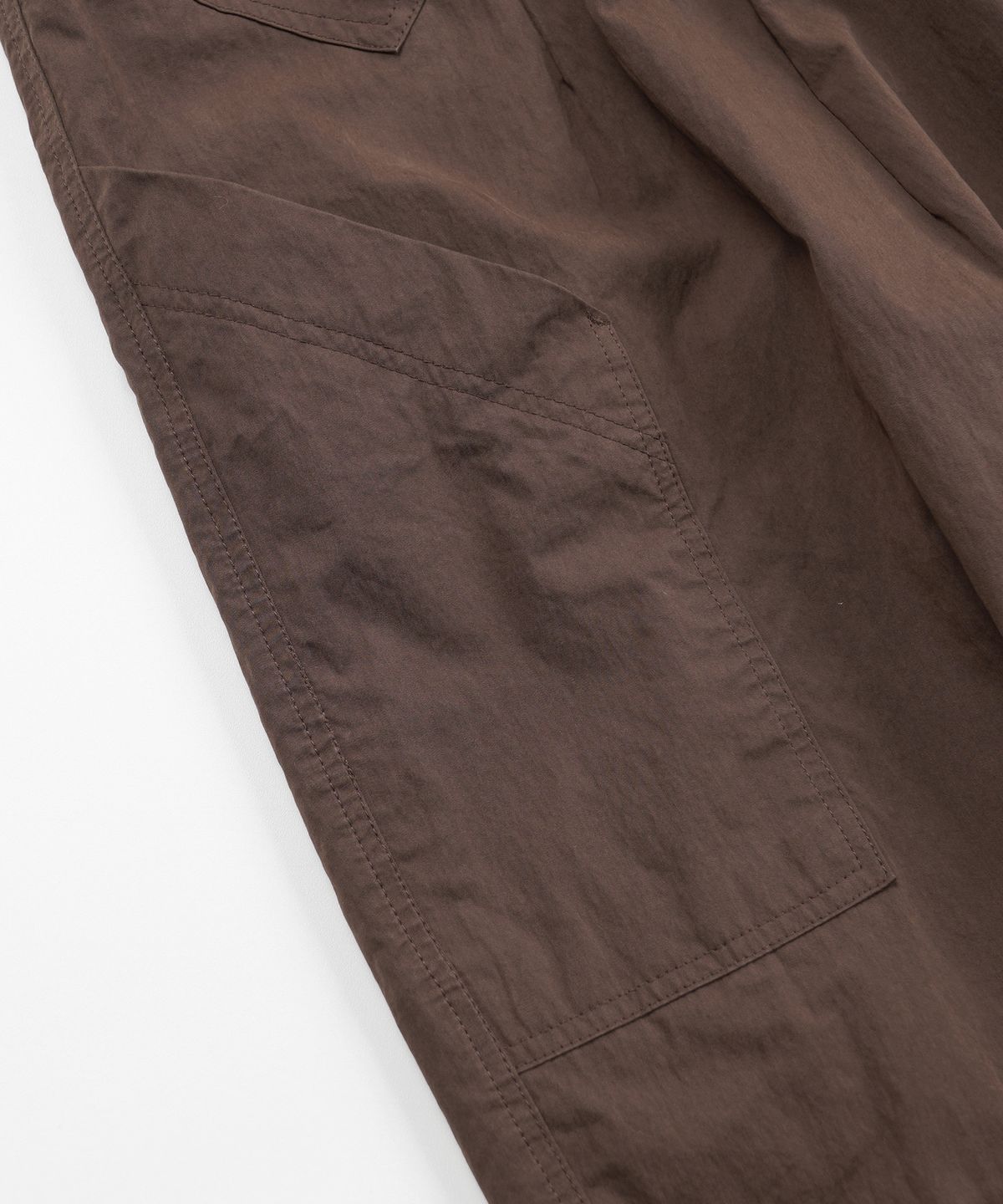 프리즘웍스(FRIZMWORKS) FOLD FATIGUE WIDE PANTS _ BROWN