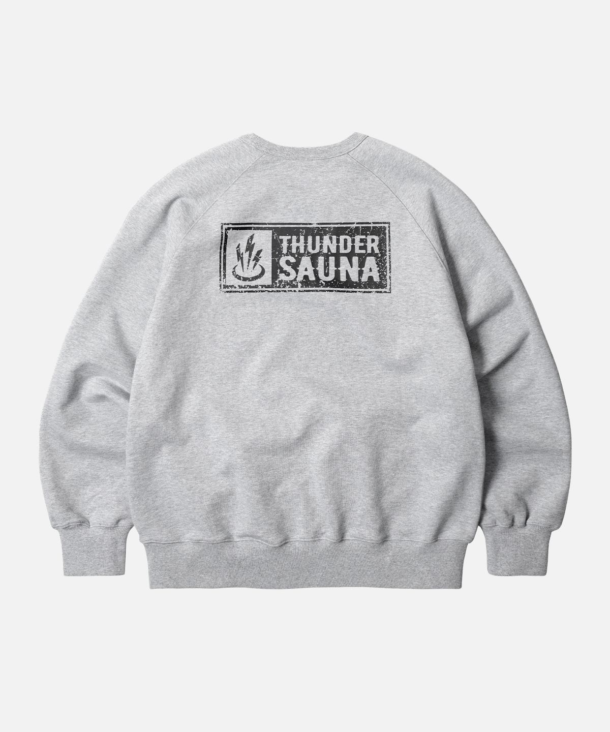 프리즘웍스(FRIZMWORKS) THUNDER SAUNA SIGNBOARD SWEATSHIRT _ GRAY
